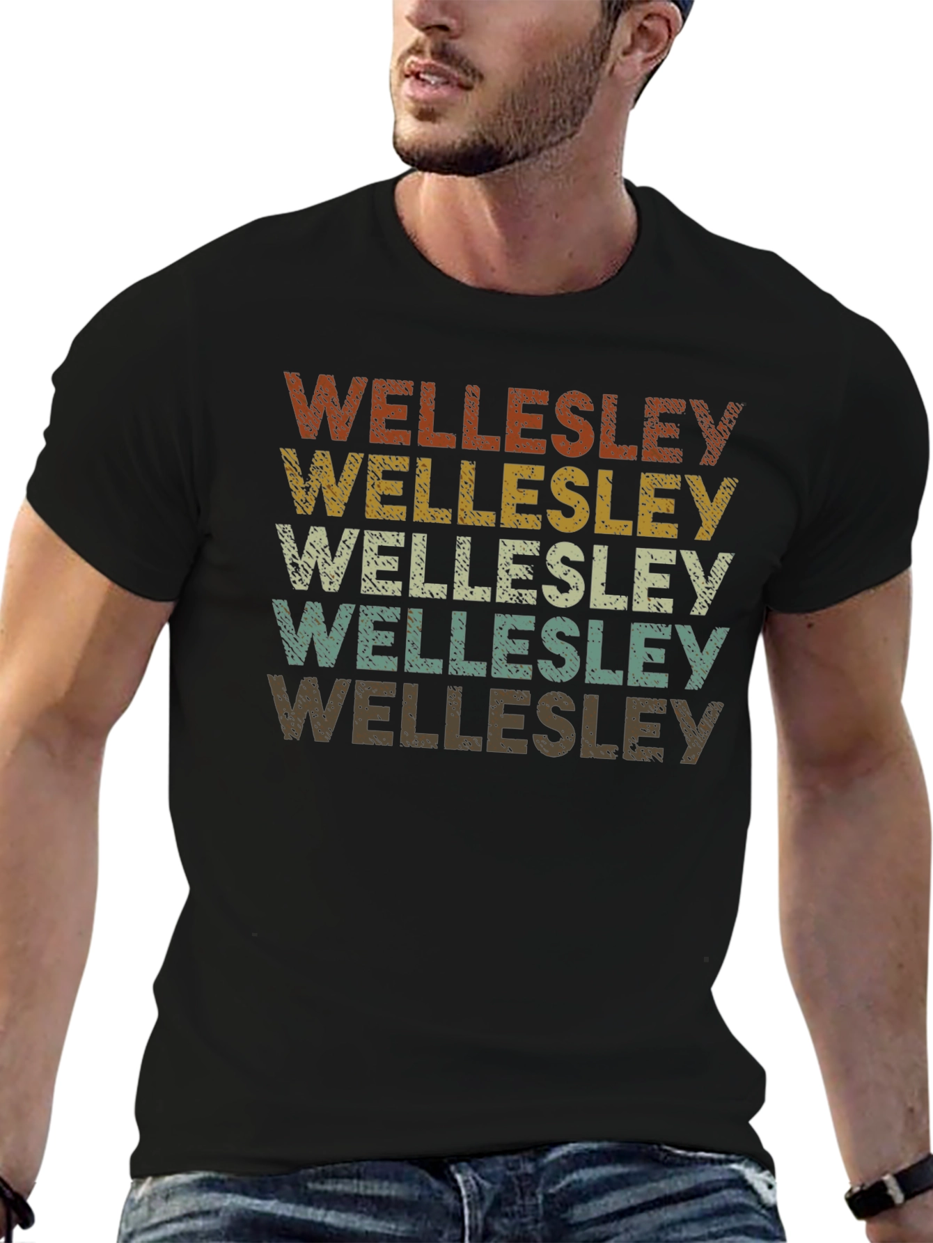 Wellesley Retro Style Graphic Tee
