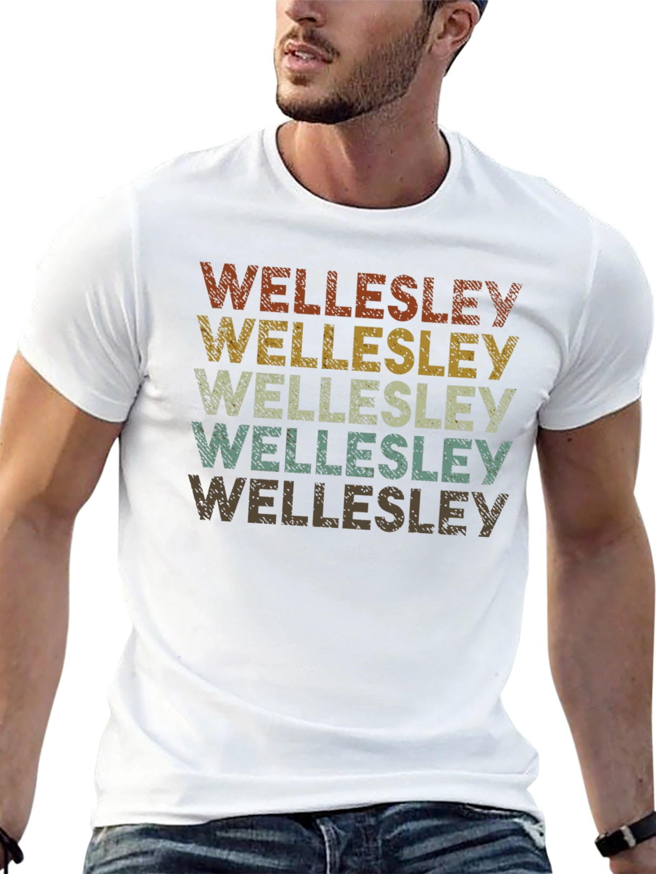 Wellesley Retro Style Graphic Tee
