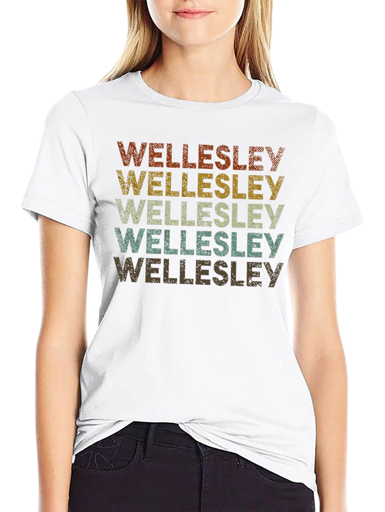 Wellesley Retro Style Graphic Tee