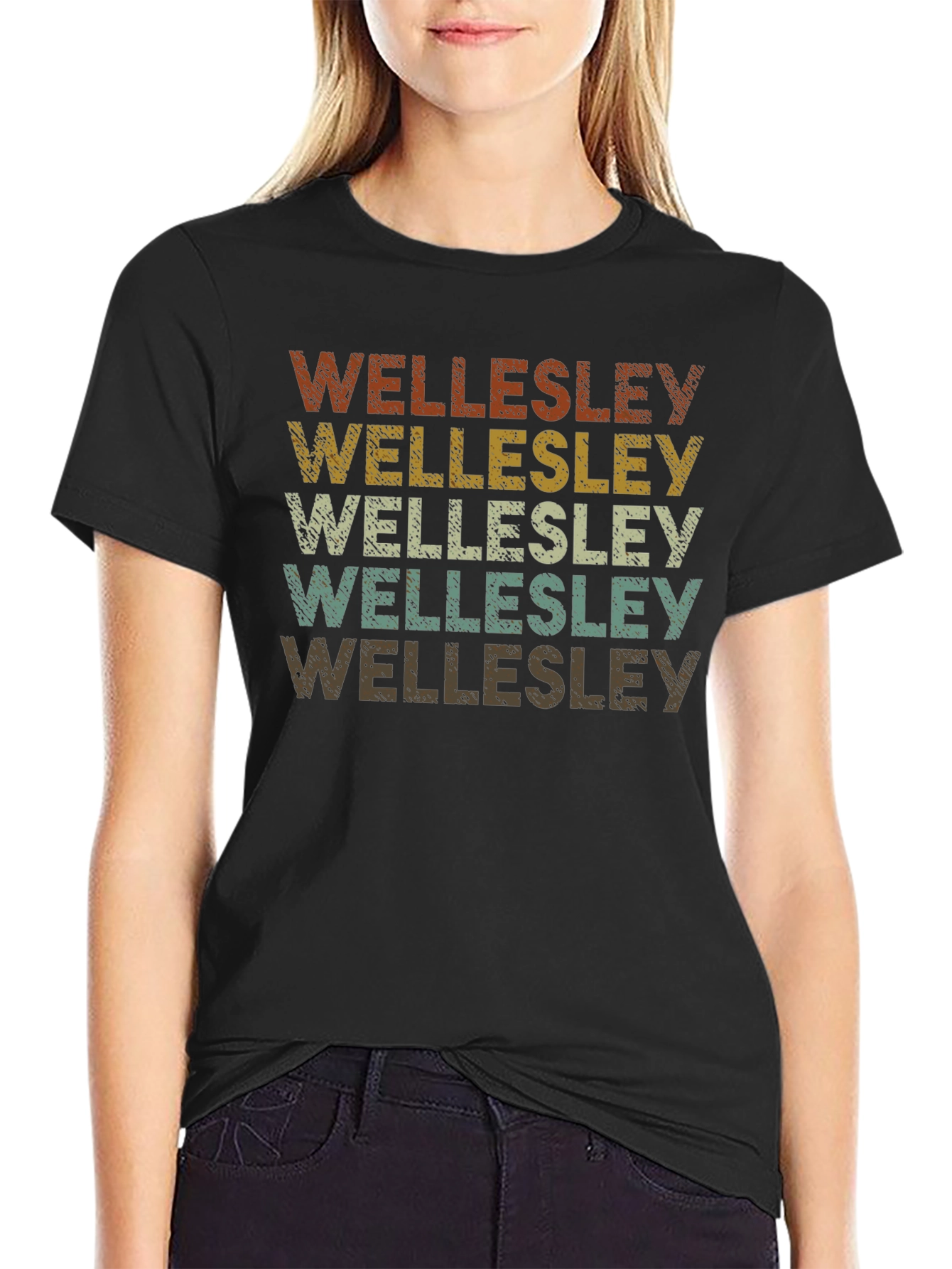 Wellesley Retro Style Graphic Tee