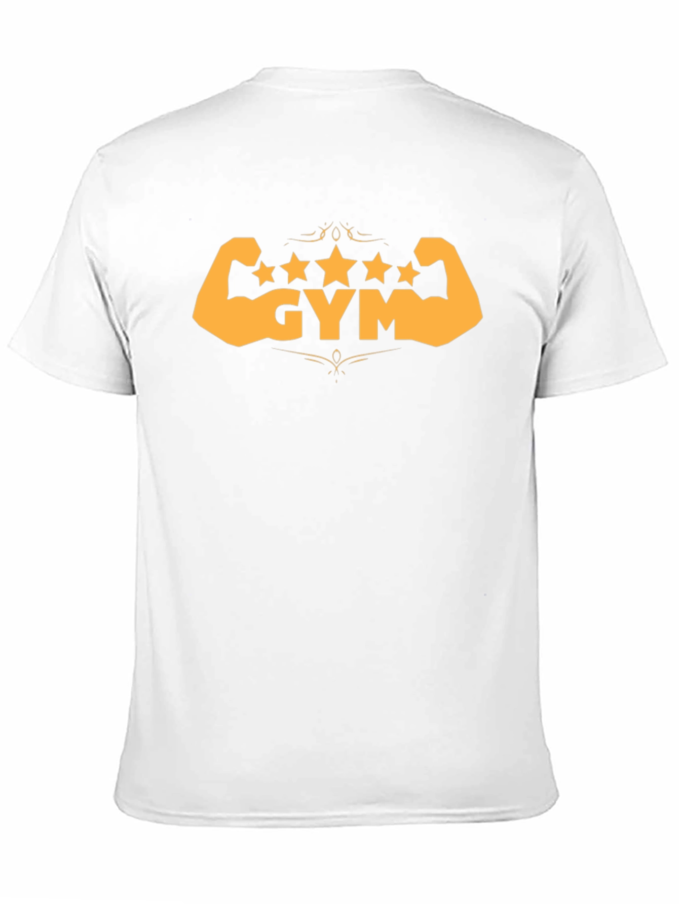 Gym Stars Black T-Shirt - Workout Muscle Design
