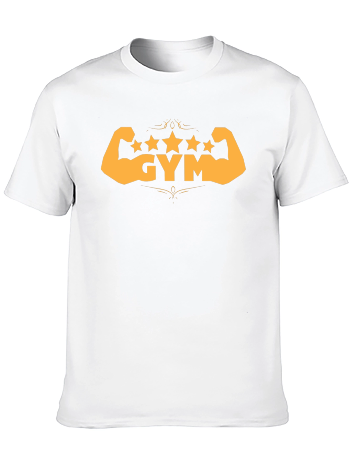 Gym Stars Black T-Shirt - Workout Muscle Design