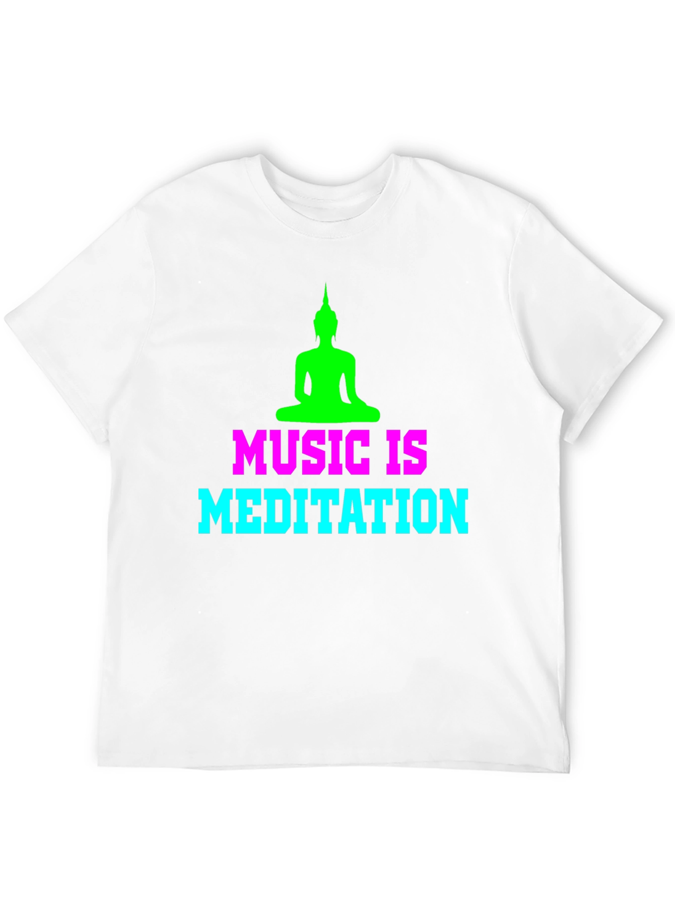 Music is Meditation Graphic T-Shirt - Zen Style