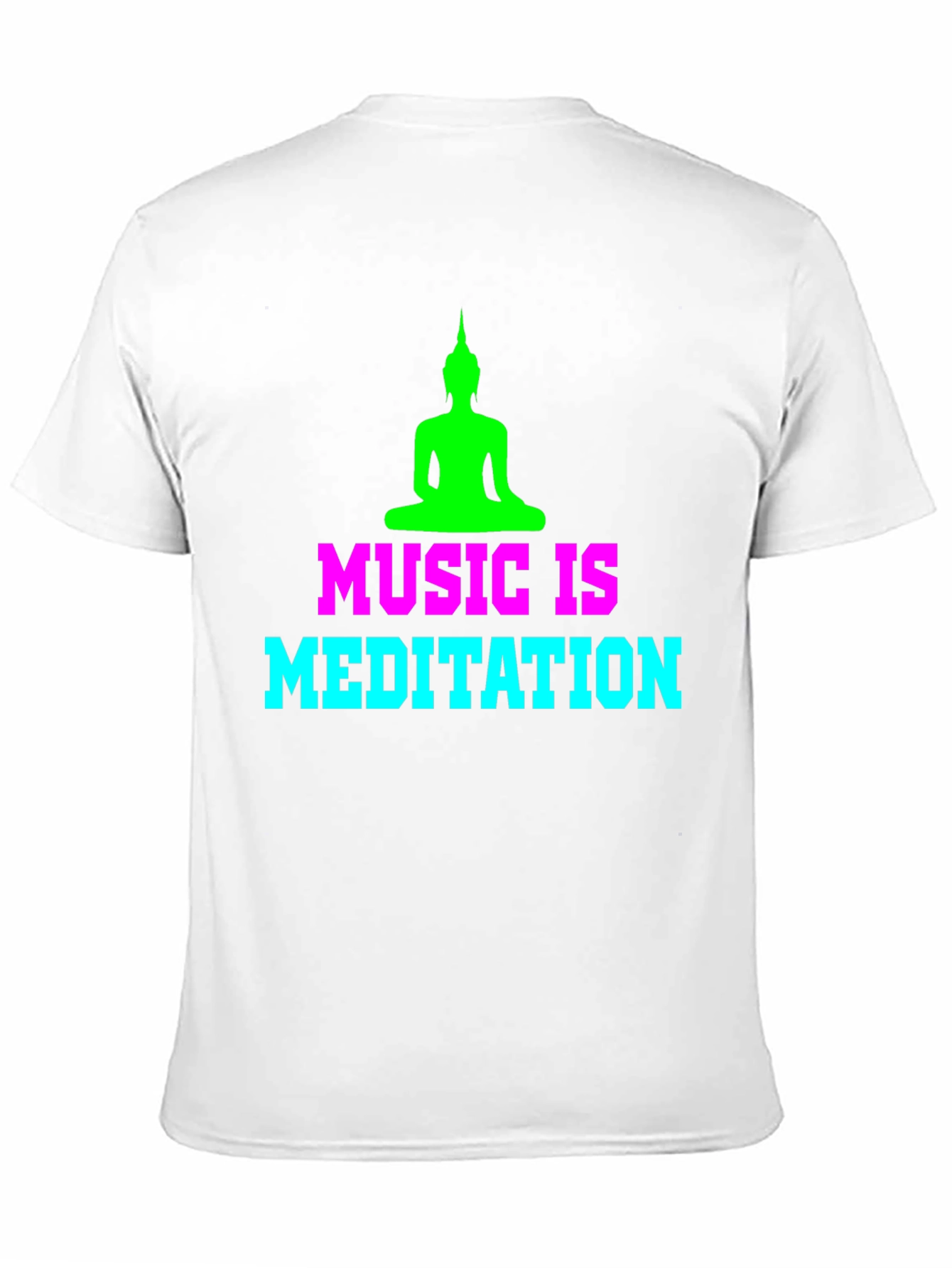 Music is Meditation Graphic T-Shirt - Zen Style