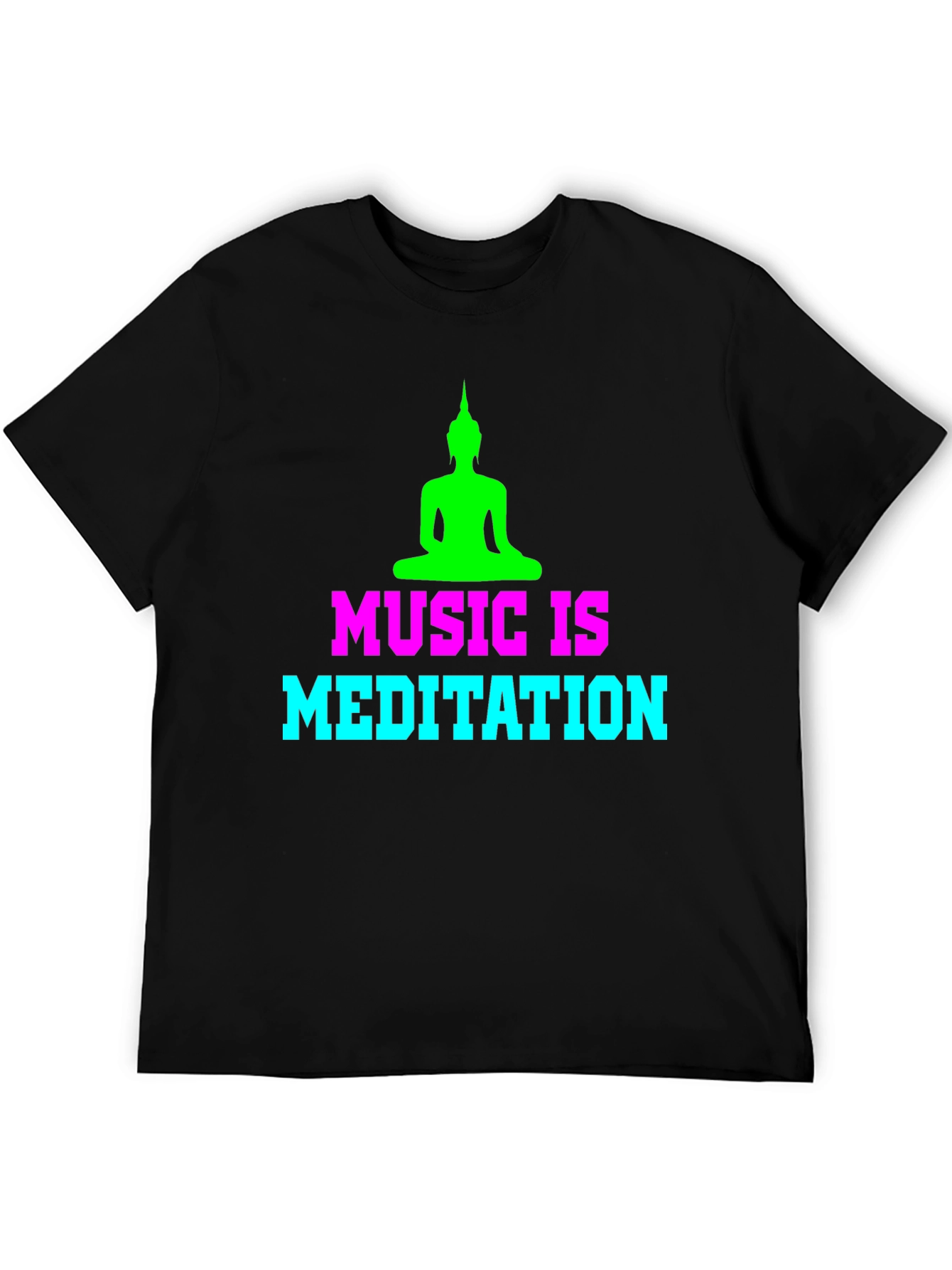 Music is Meditation Graphic T-Shirt - Zen Style