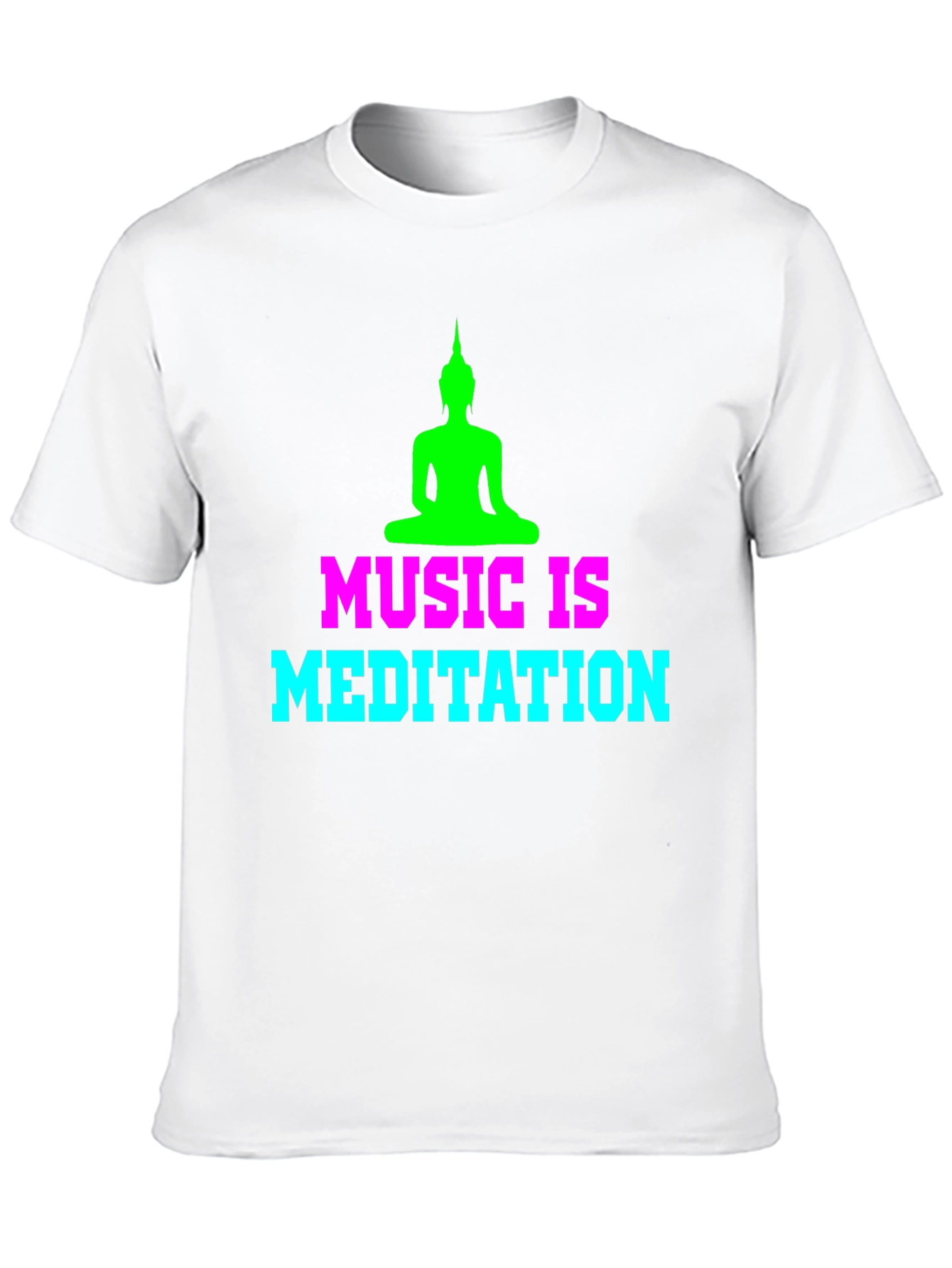 Music is Meditation Graphic T-Shirt - Zen Style