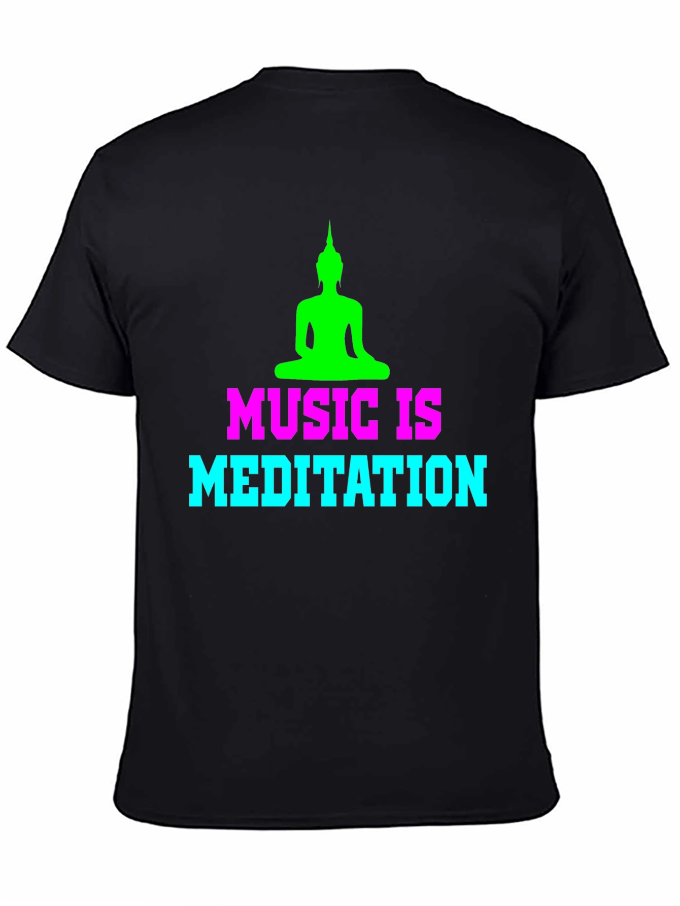 Music is Meditation Graphic T-Shirt - Zen Style