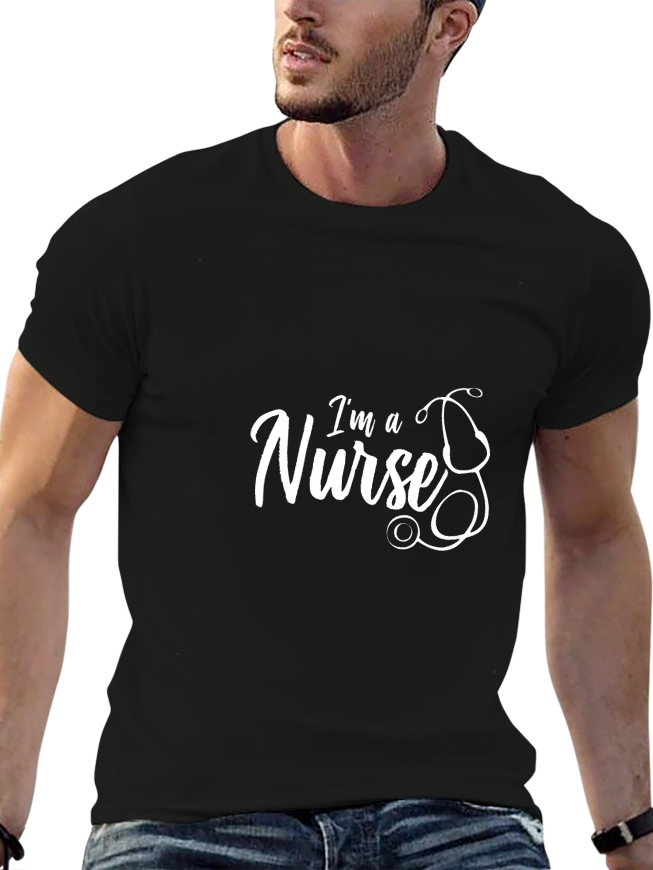 Im a Nurse T-Shirt - Stethoscope Graphic