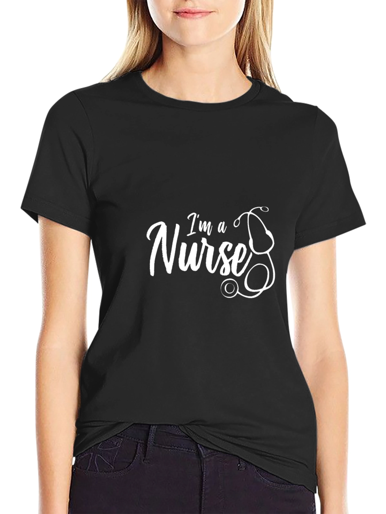 Im a Nurse T-Shirt - Stethoscope Graphic