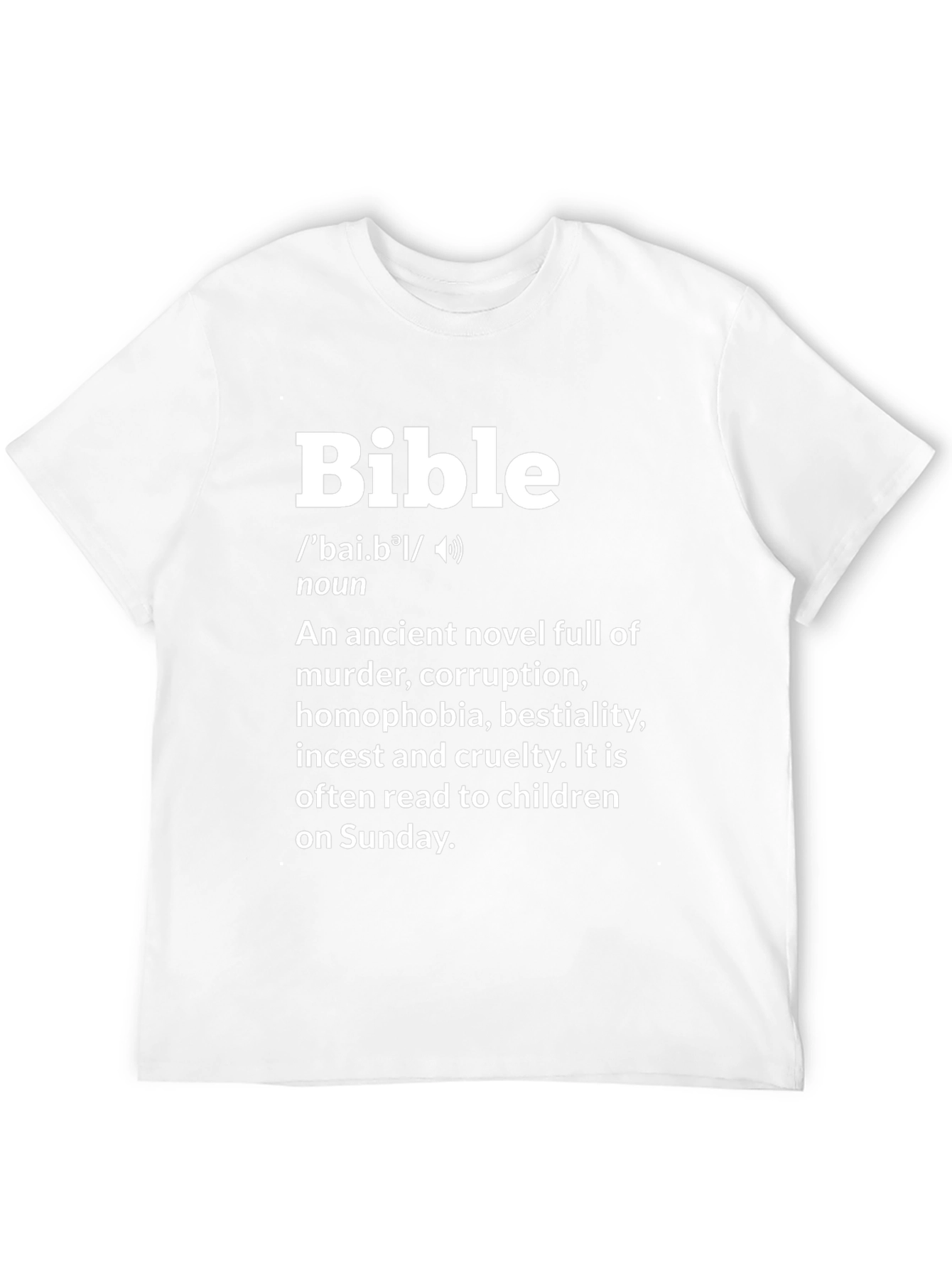 Bible Definition T-Shirt - Anti-Religion Novelty Tee