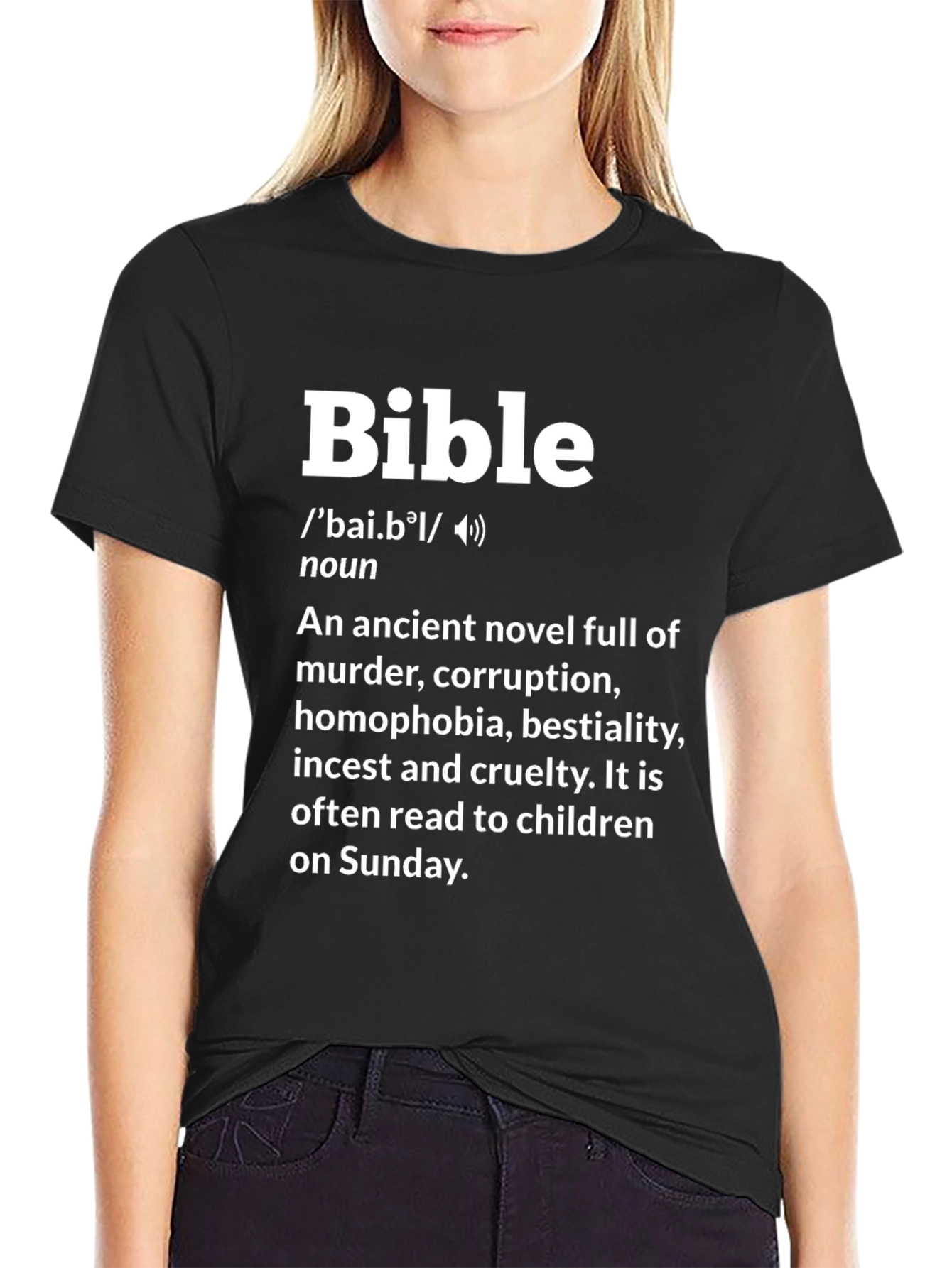 Bible Definition T-Shirt - Anti-Religion Novelty Tee