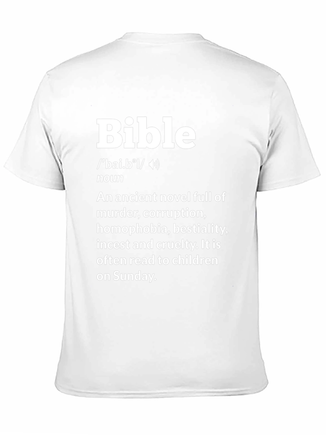 Bible Definition T-Shirt - Anti-Religion Novelty Tee