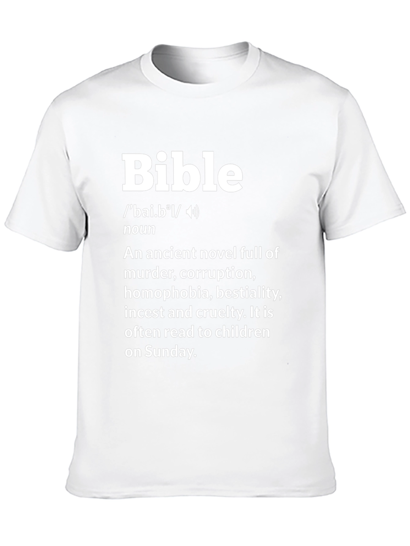 Bible Definition T-Shirt - Anti-Religion Novelty Tee