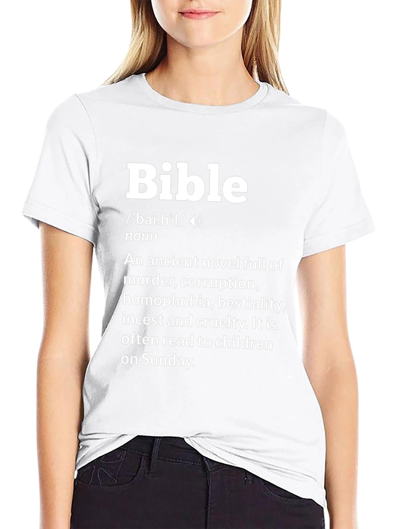 Bible Definition T-Shirt - Anti-Religion Novelty Tee