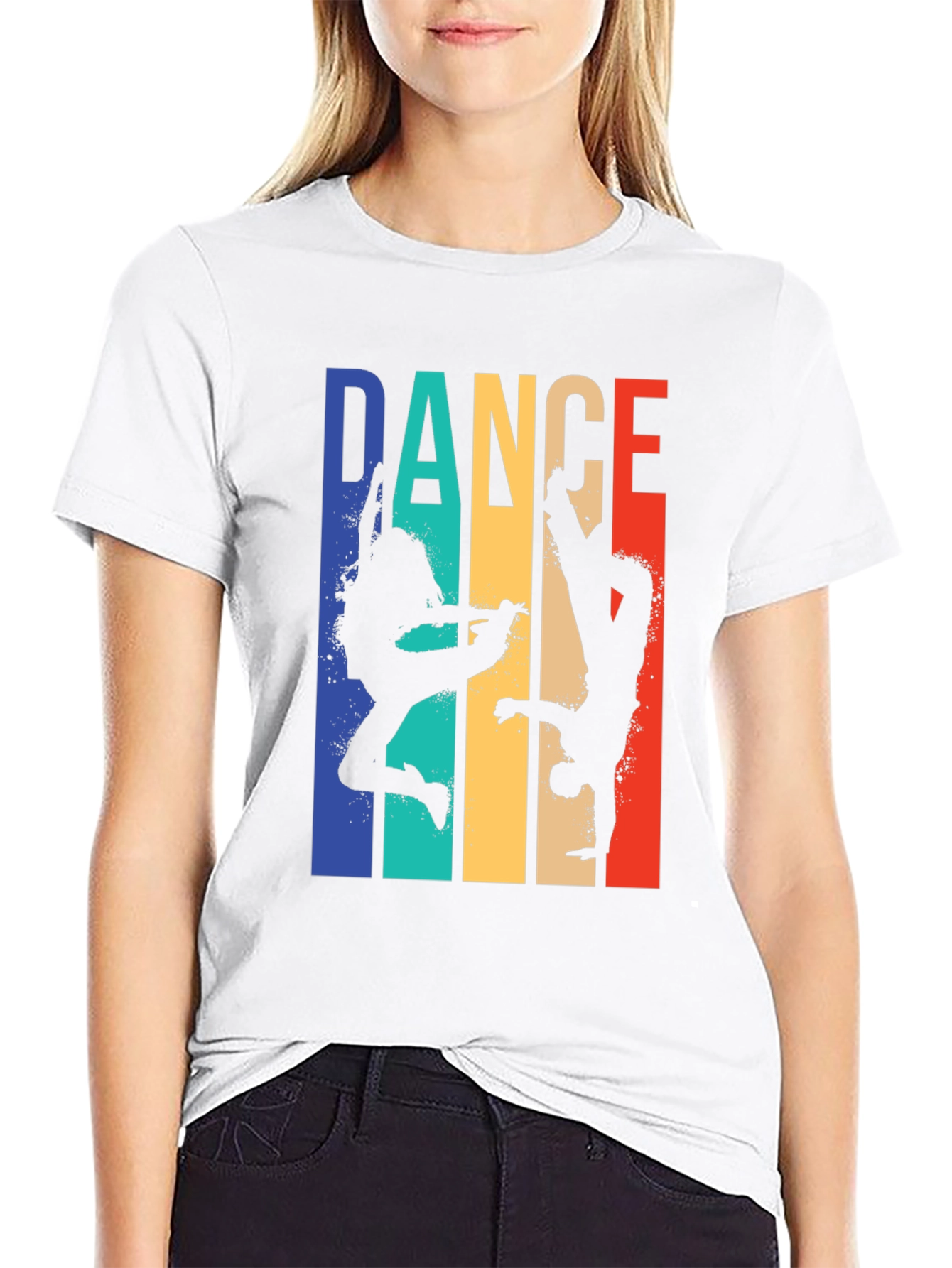 Retro Dance Graphic Tee - Unisex Cotton T-Shirt