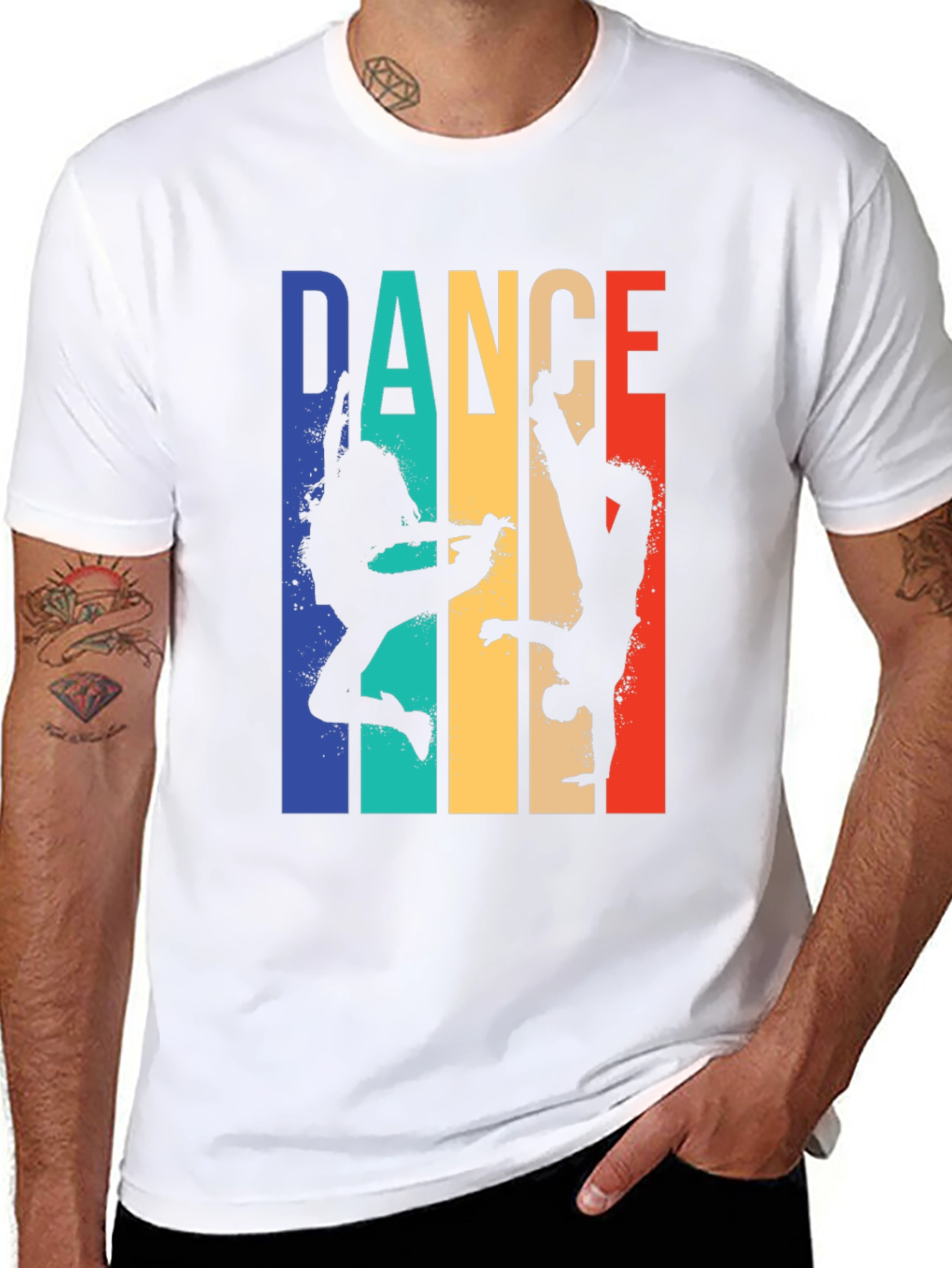 Retro Dance Graphic Tee - Unisex Cotton T-Shirt