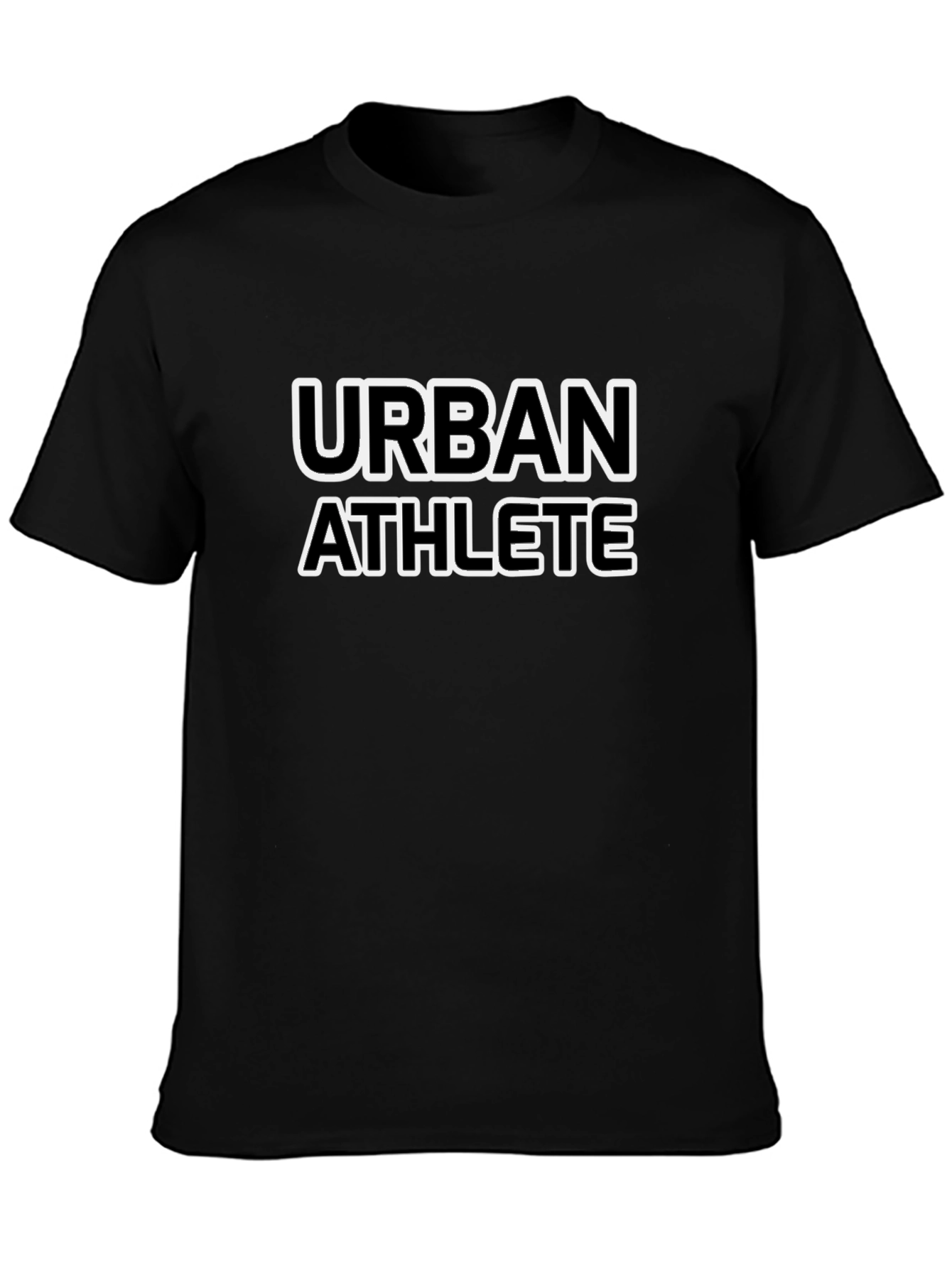 Urban Athlete Black T-Shirt - Stylish & Comfortable