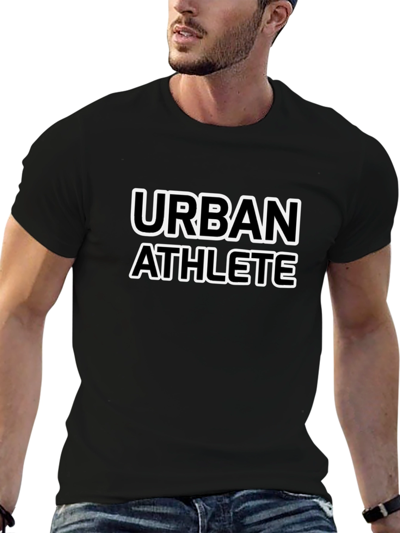 Urban Athlete Black T-Shirt - Stylish & Comfortable