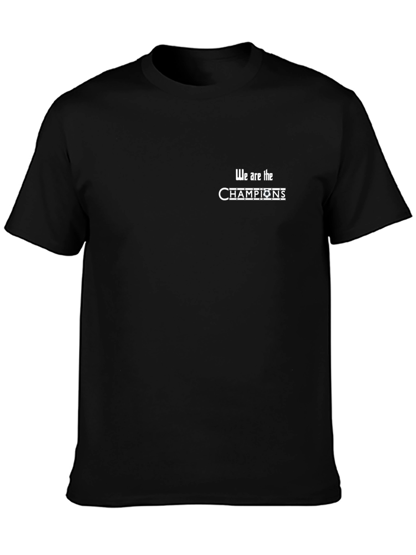 We Are The Champions Black Graphic Tee