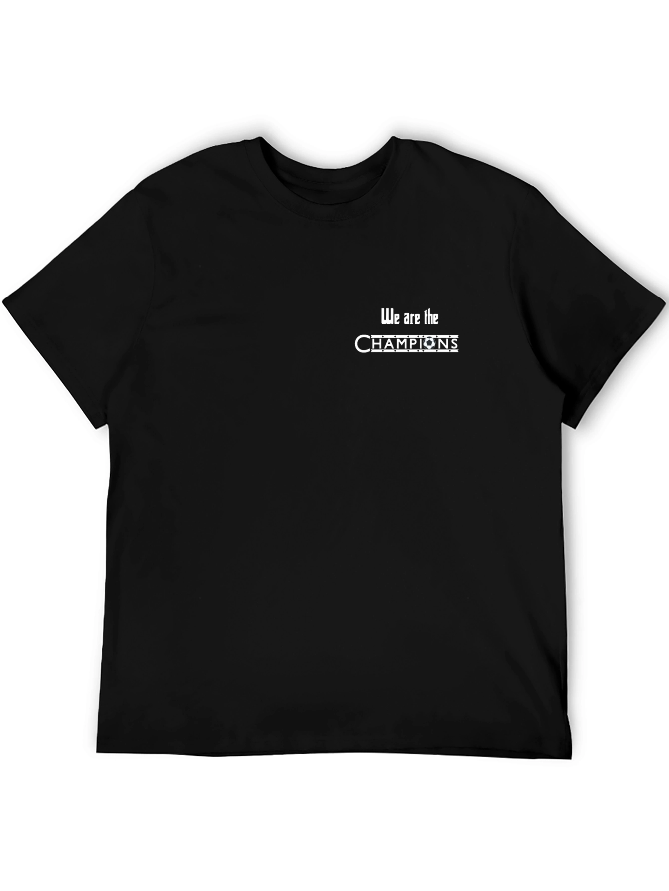 We Are The Champions Black Graphic Tee
