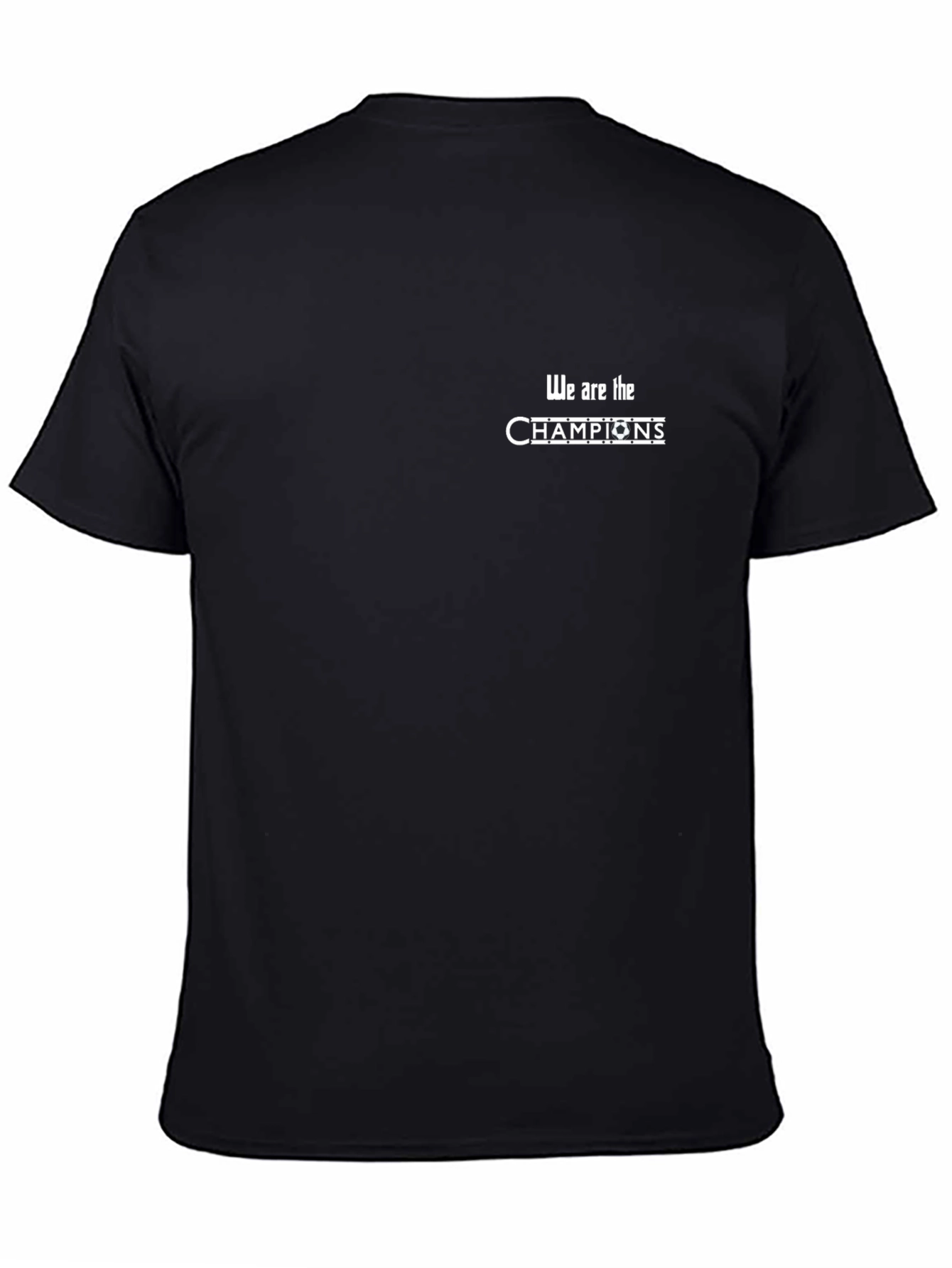 We Are The Champions Black Graphic Tee