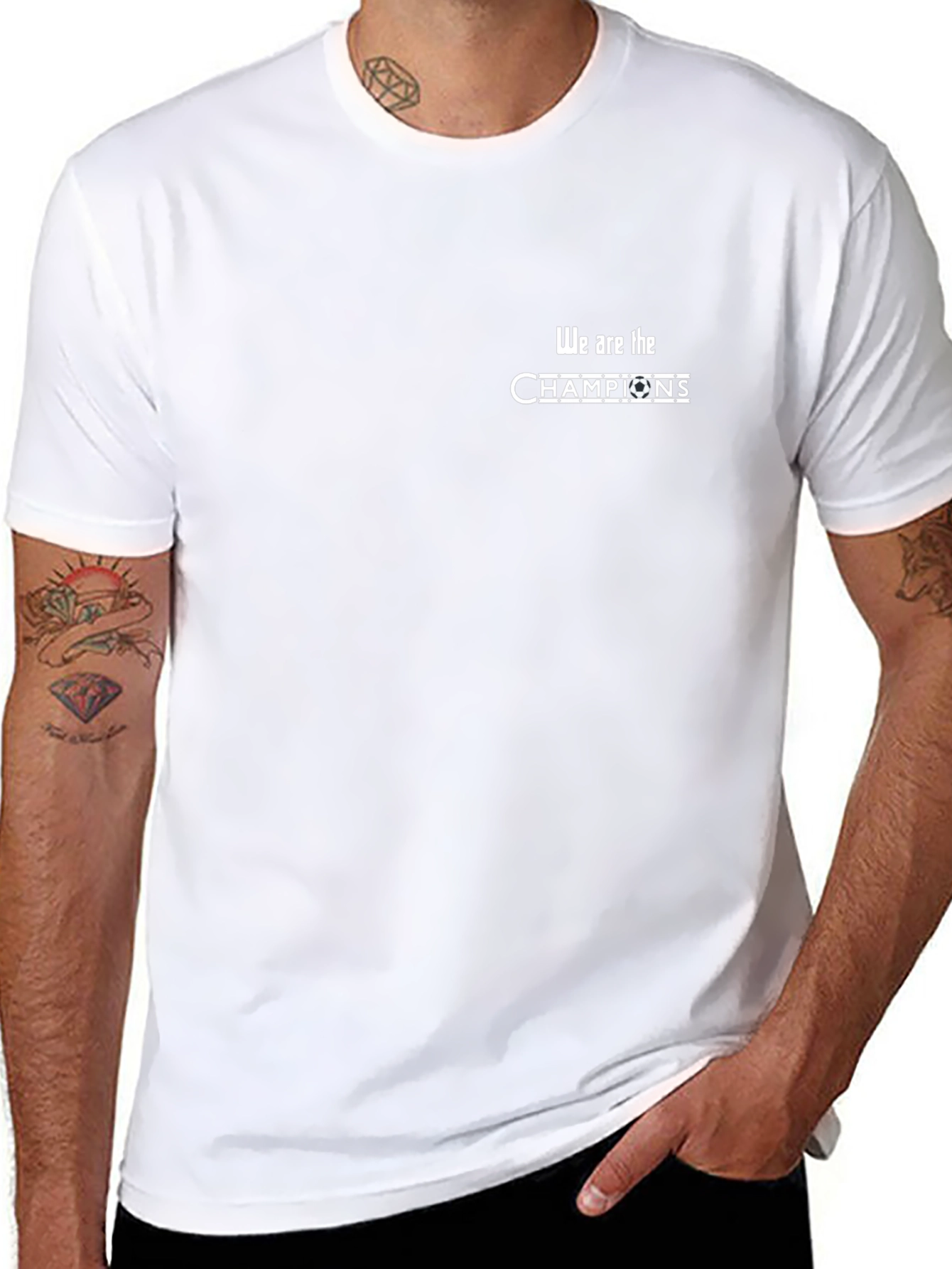 We Are The Champions Black Graphic Tee