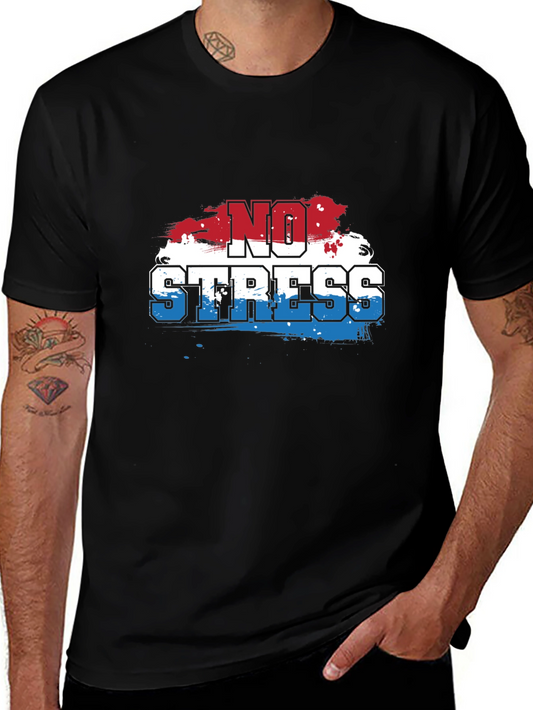No Stress Graphic Tee - Casual Comfort