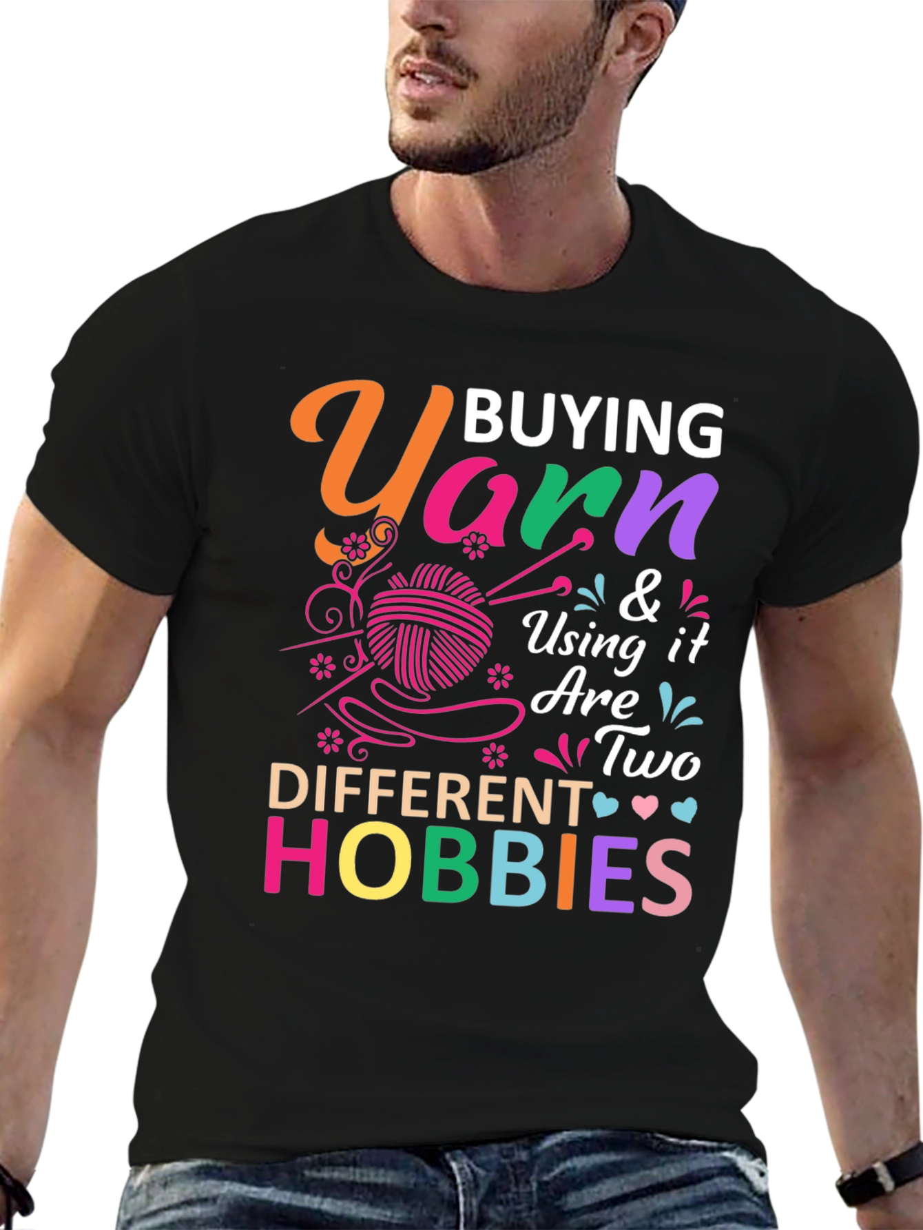 Yarn Hobbies Graphic T-Shirt