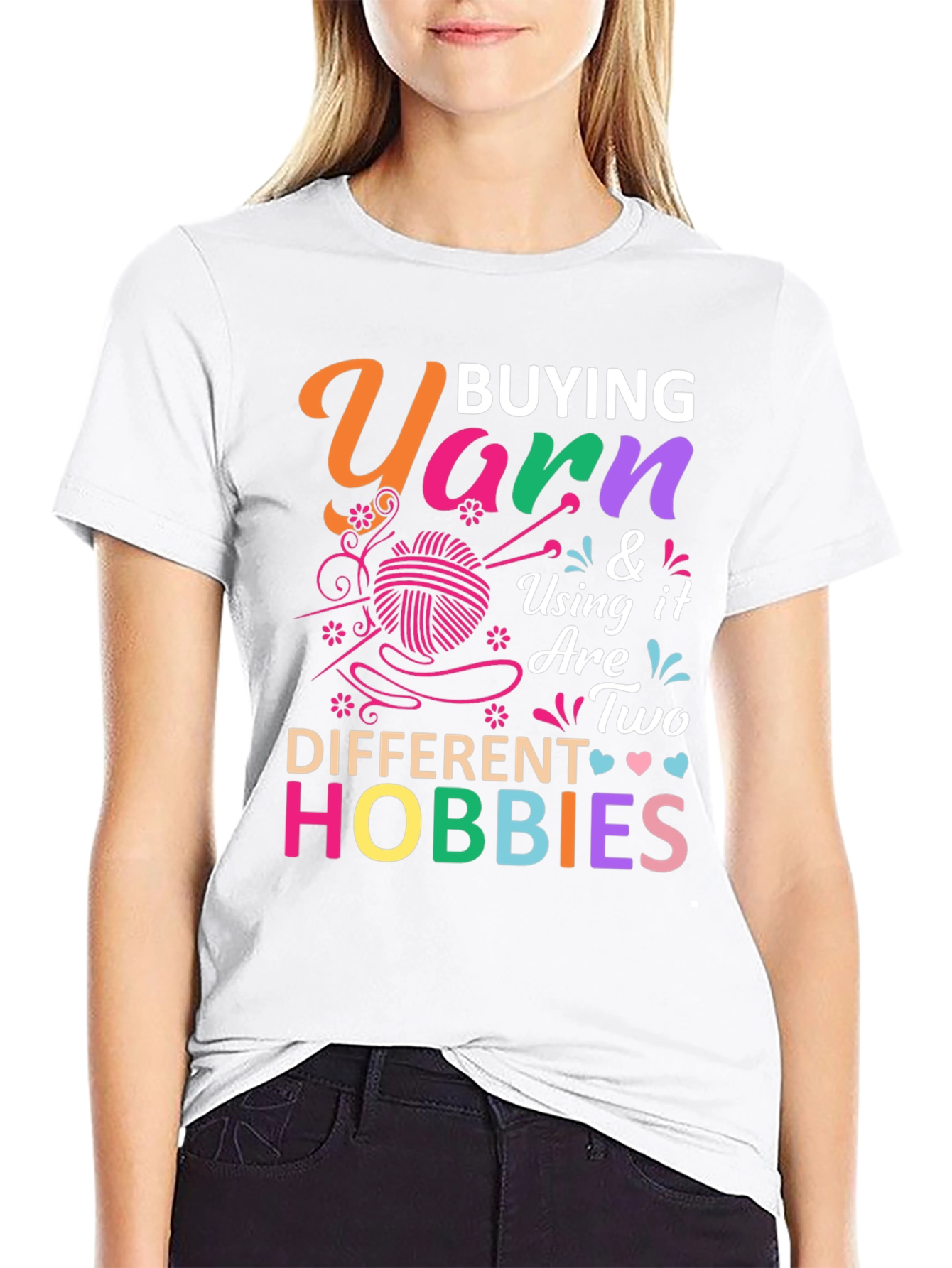 Yarn Hobbies Graphic T-Shirt