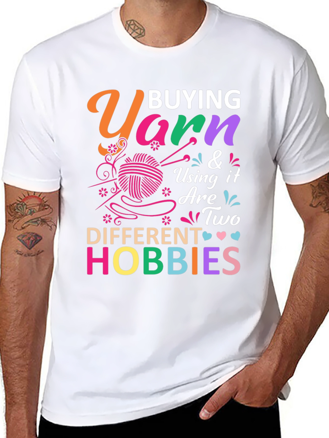 Yarn Hobbies Graphic T-Shirt