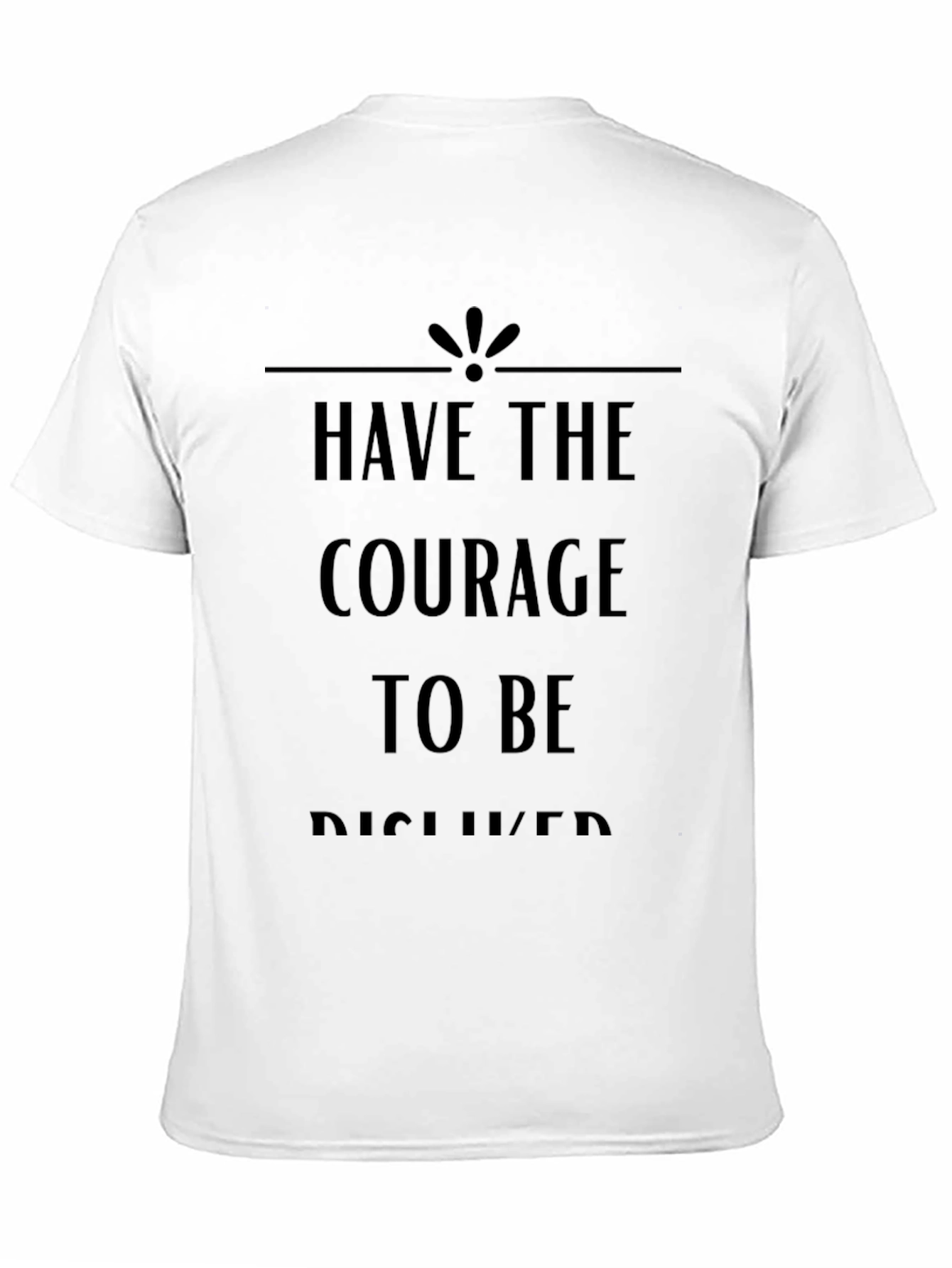 Courage to Be Disliked Black Graphic Tee