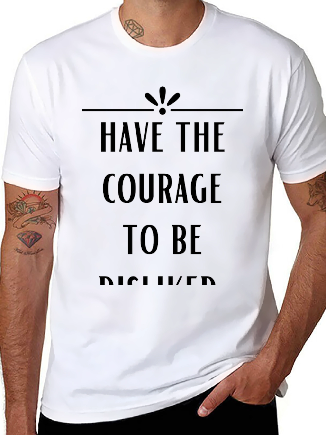Courage to Be Disliked Black Graphic Tee