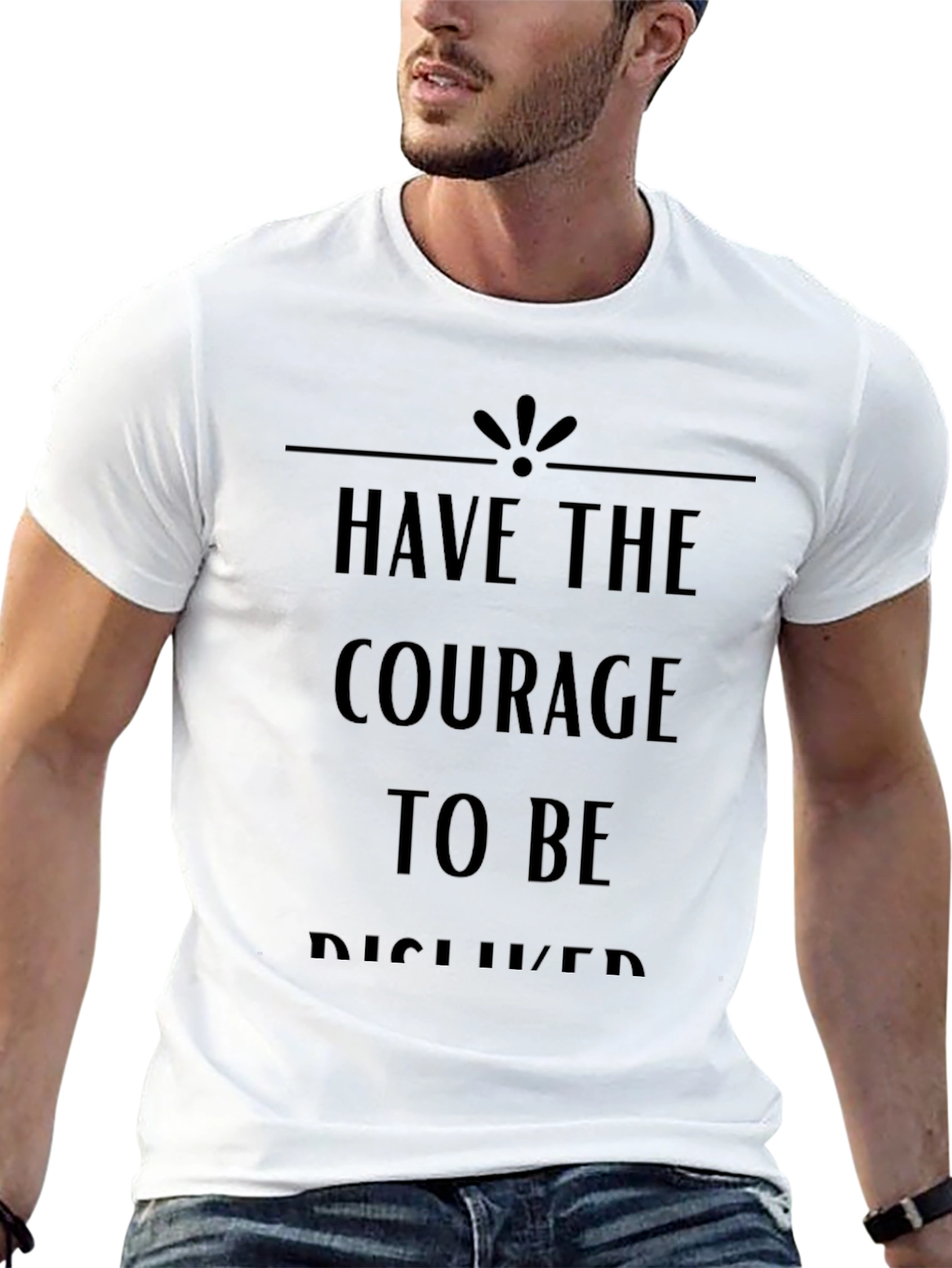 Courage to Be Disliked Black Graphic Tee