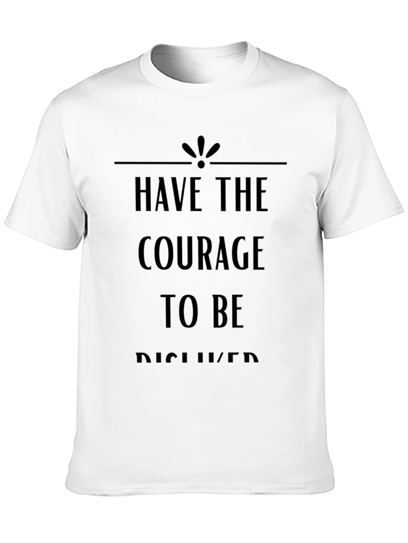 Courage to Be Disliked Black Graphic Tee
