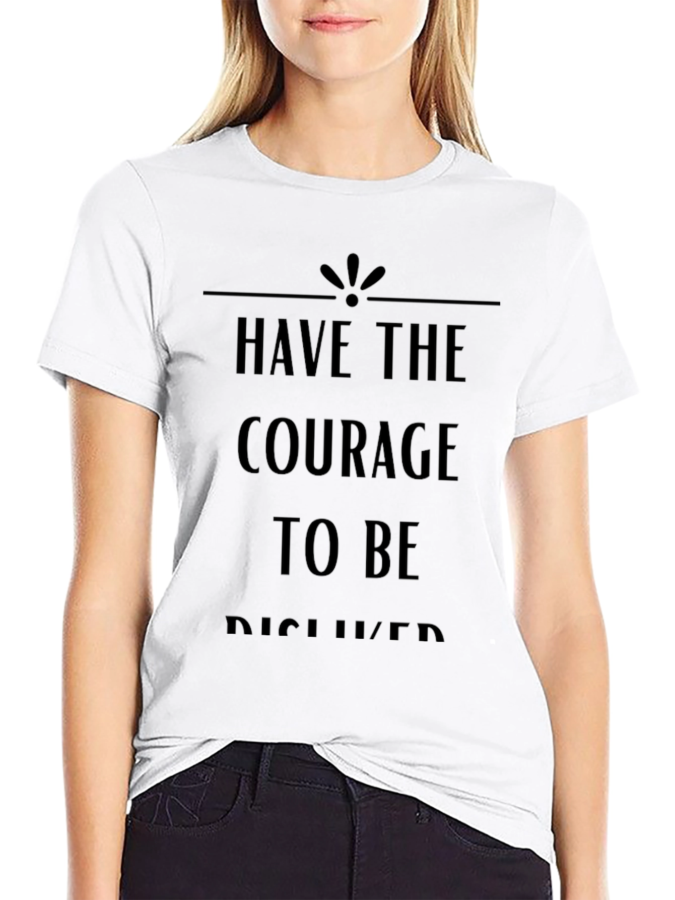 Courage to Be Disliked Black Graphic Tee