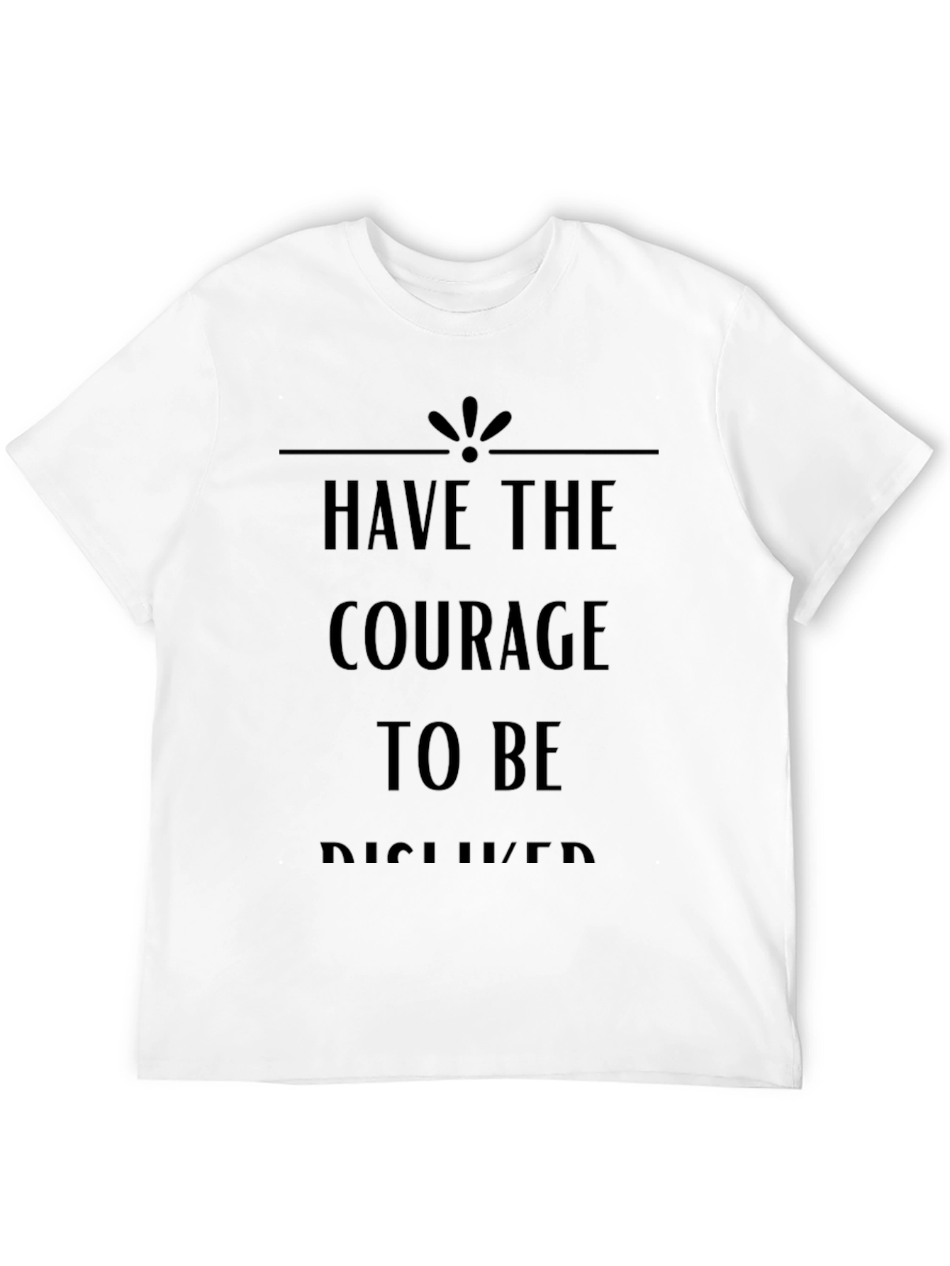 Courage to Be Disliked Black Graphic Tee