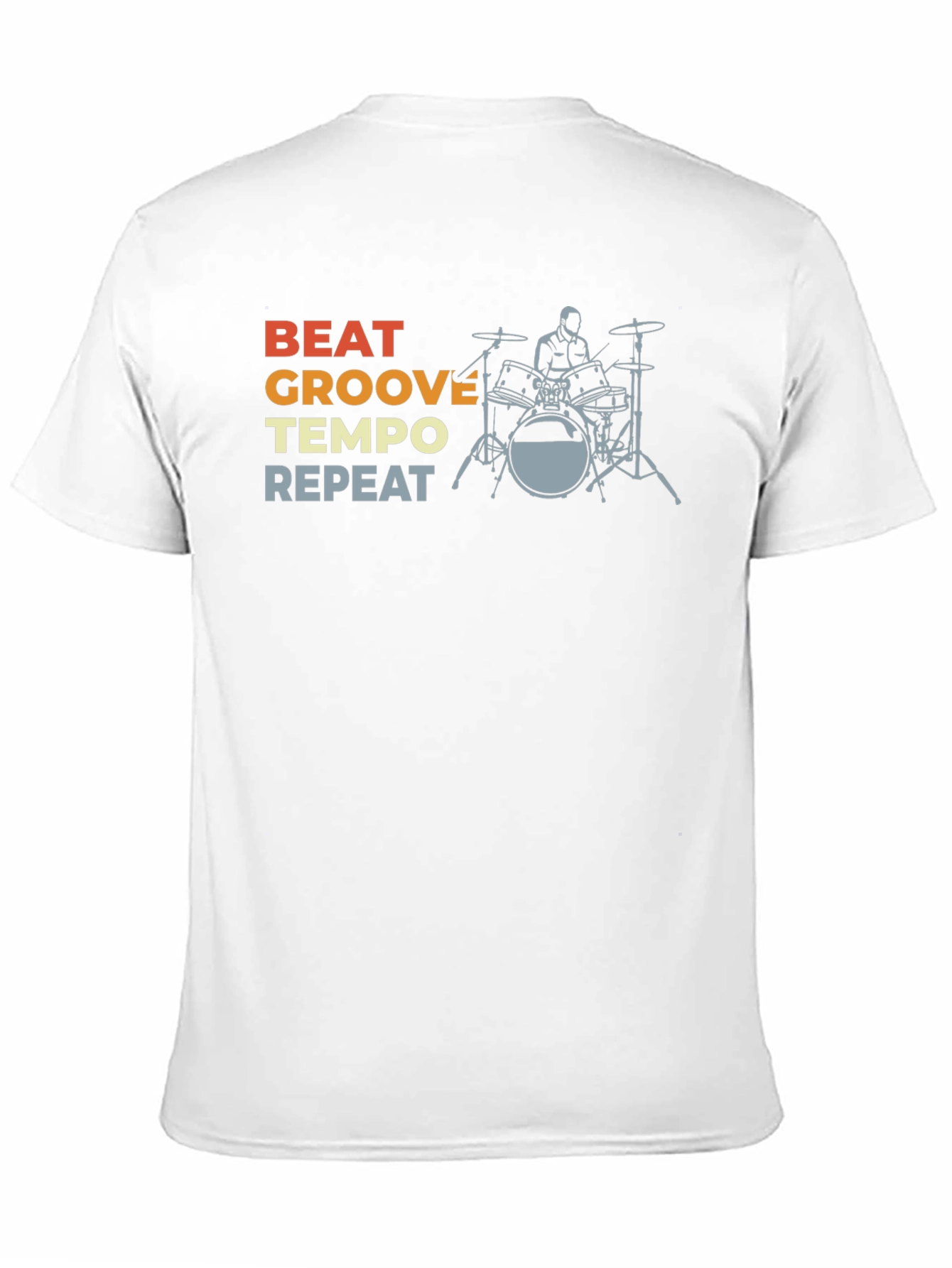 Beat Groove Tempo Repeat Drummer T-Shirt
