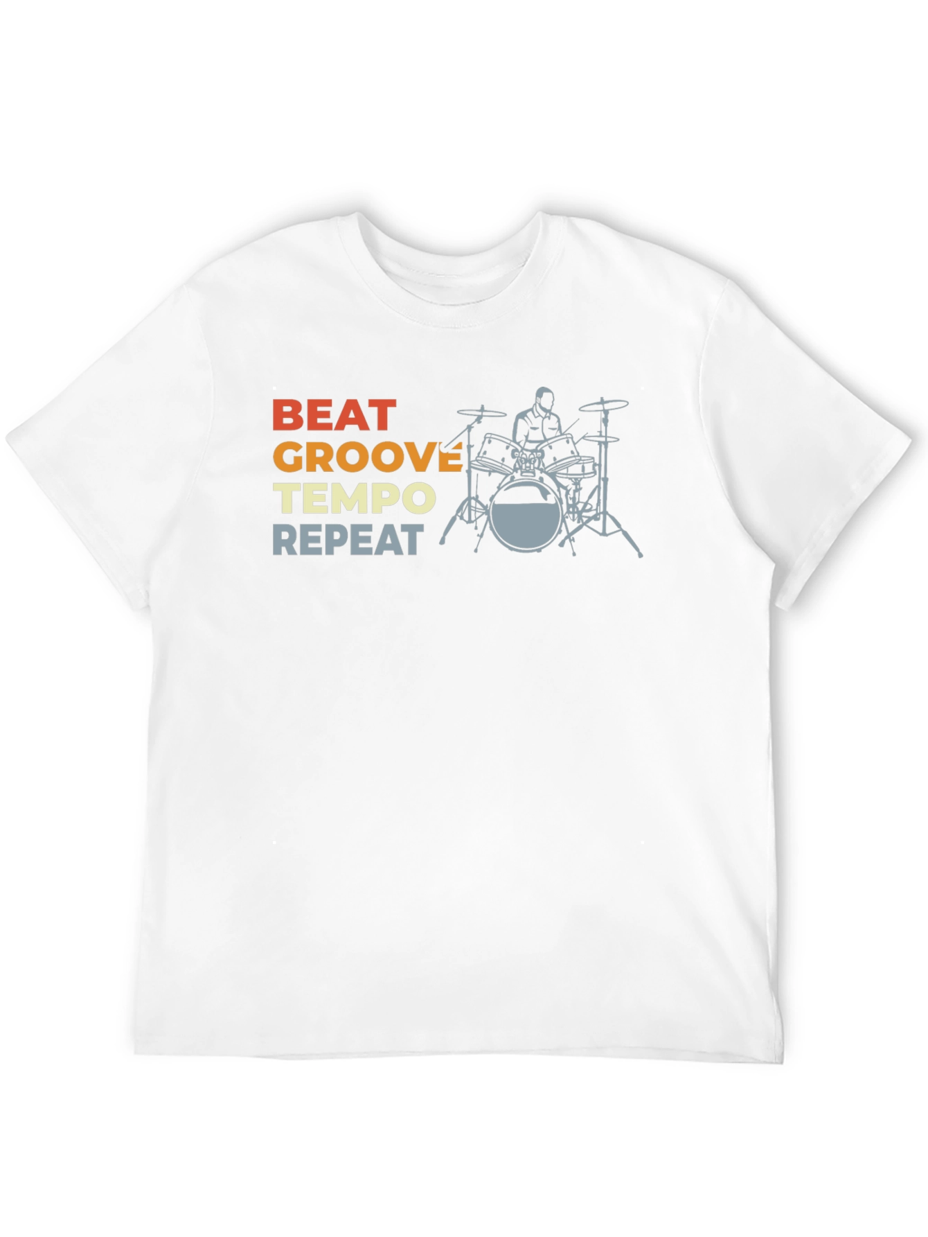 Beat Groove Tempo Repeat Drummer T-Shirt