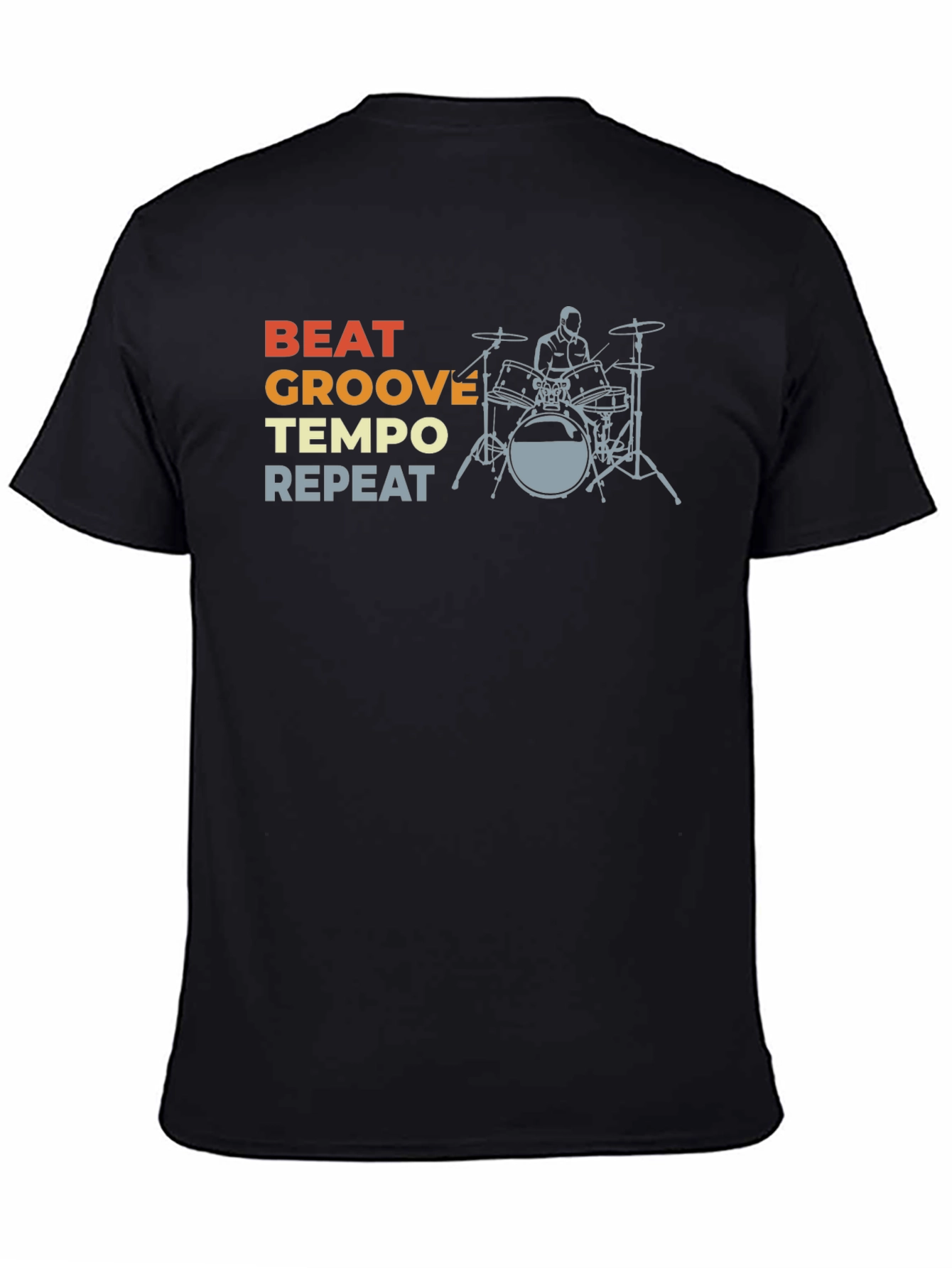 Beat Groove Tempo Repeat Drummer T-Shirt