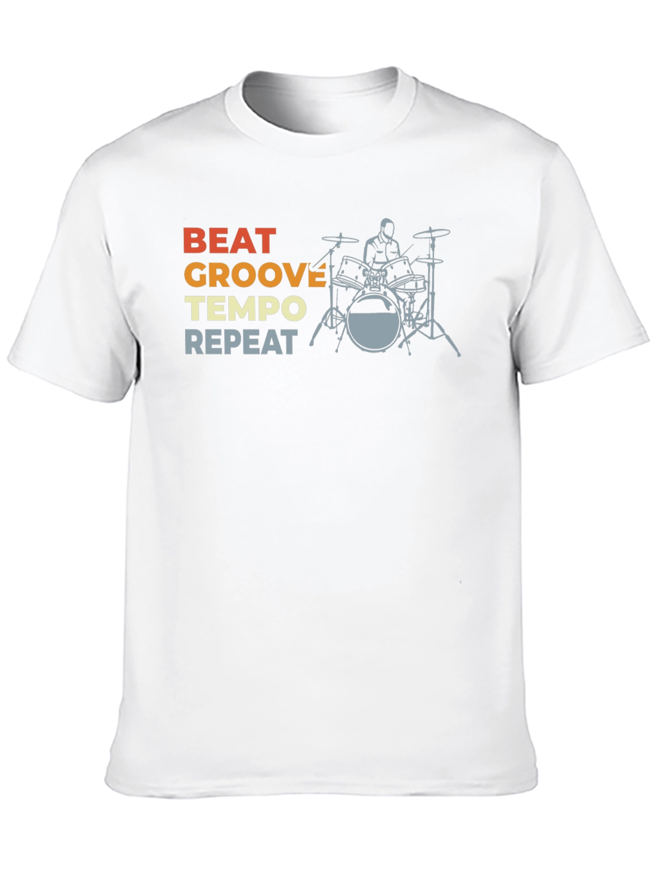 Beat Groove Tempo Repeat Drummer T-Shirt