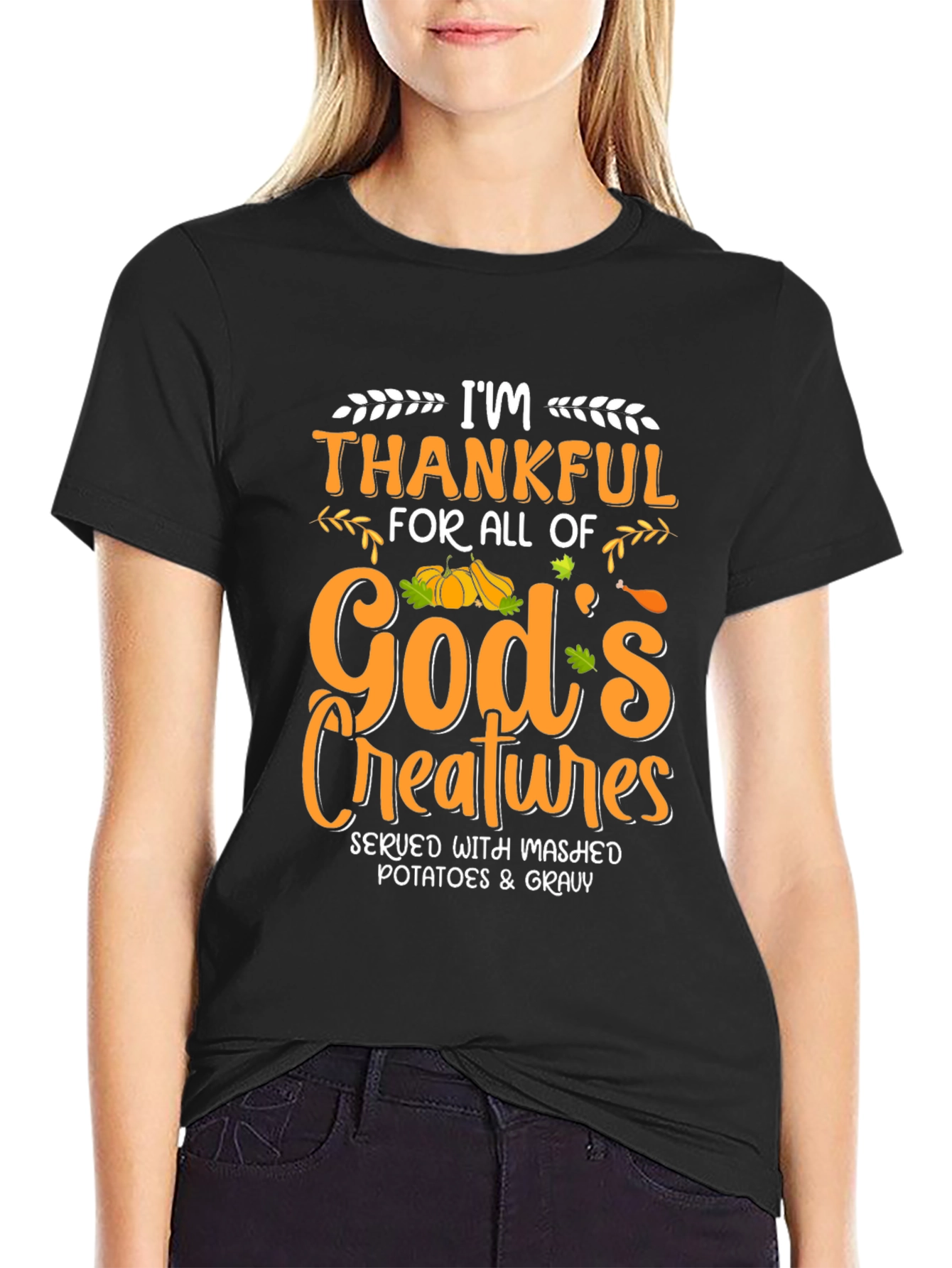 Im Thankful T-Shirt - Thanksgiving Feast Tee