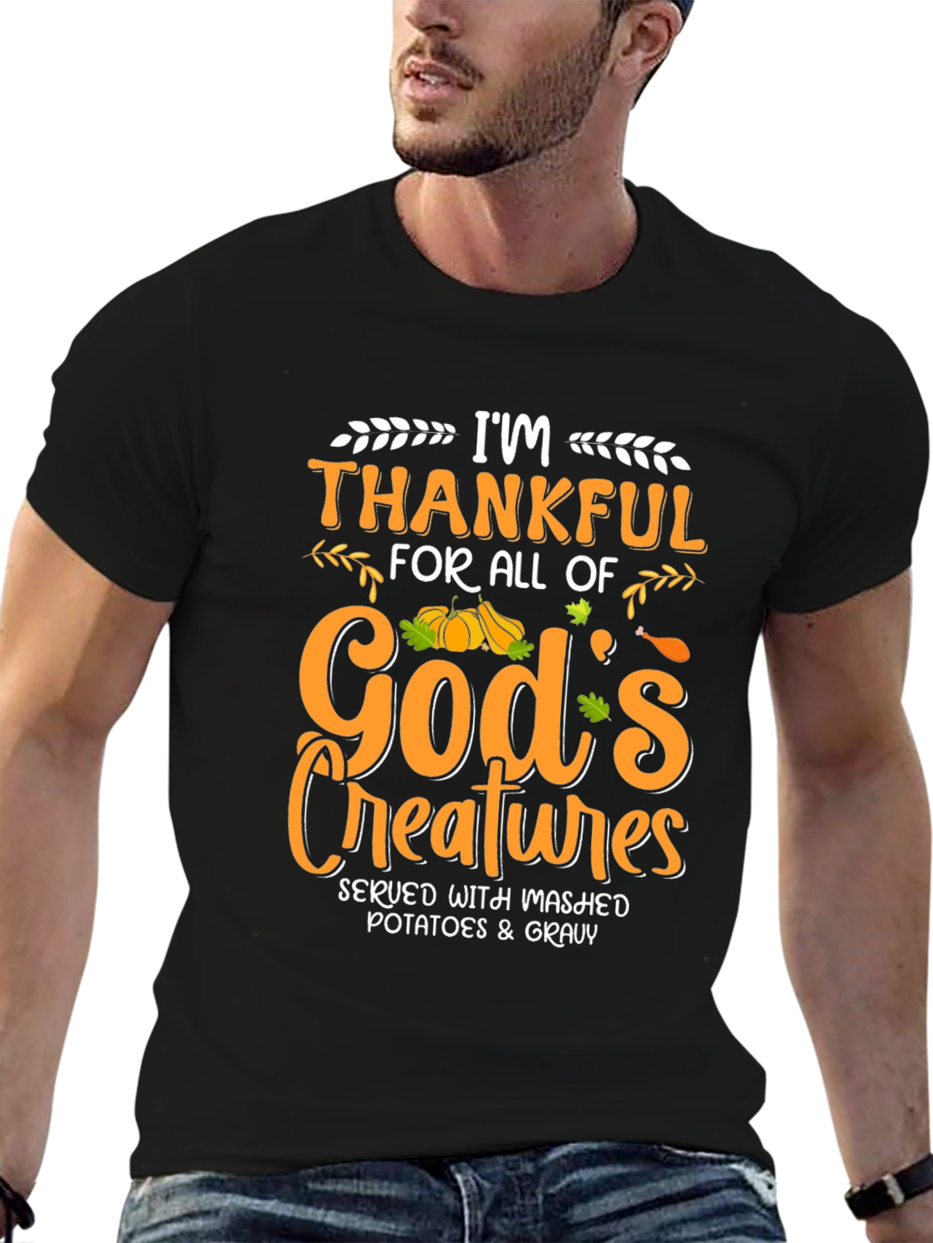 Im Thankful T-Shirt - Thanksgiving Feast Tee