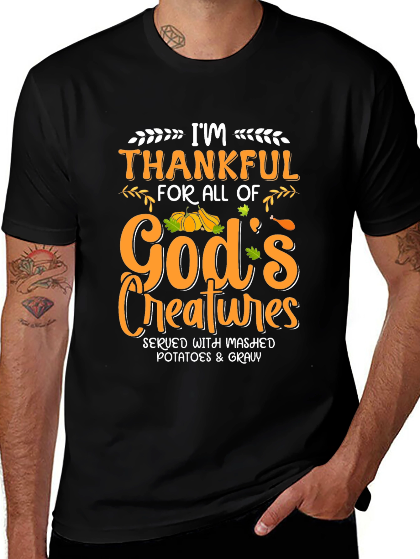 Im Thankful T-Shirt - Thanksgiving Feast Tee