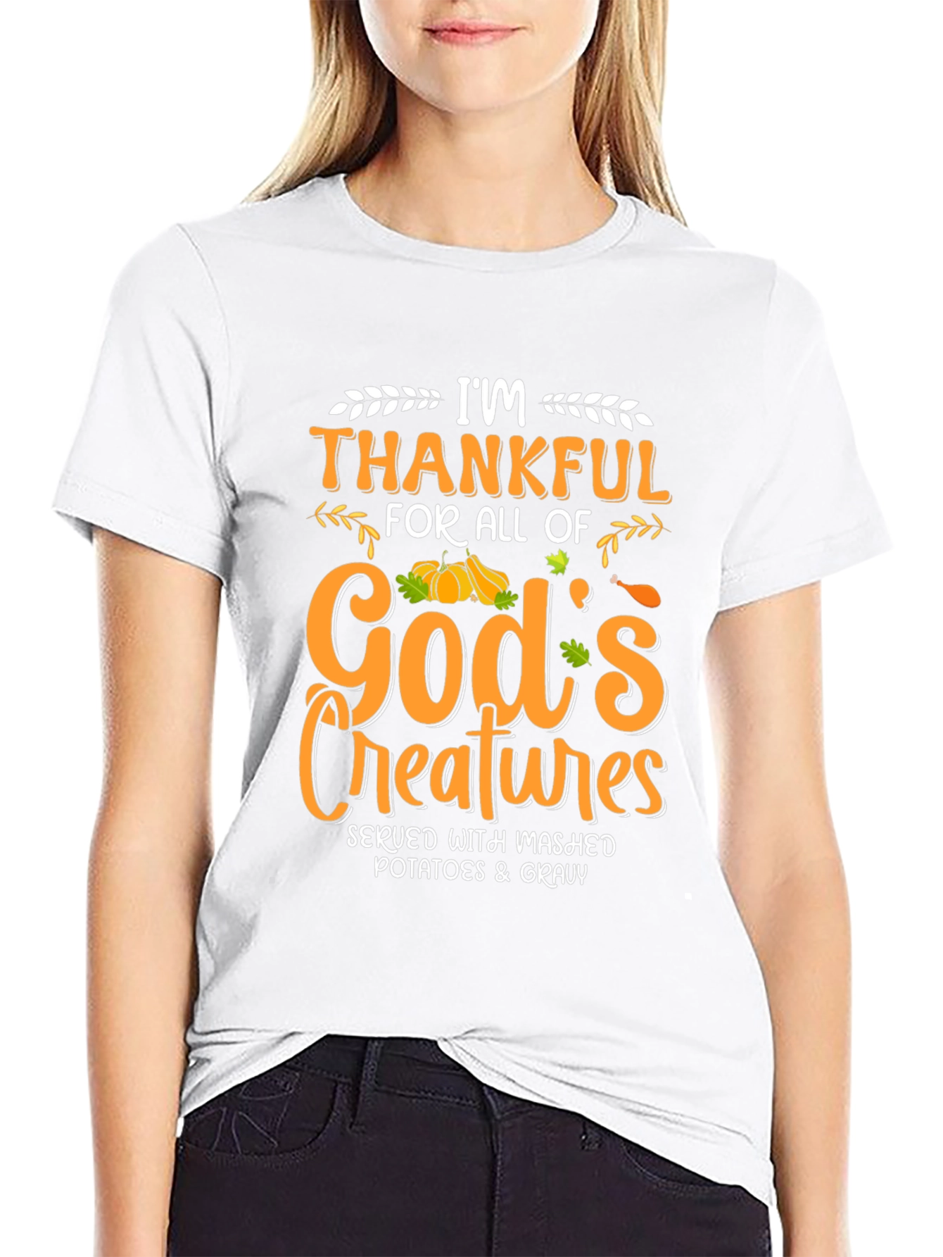 Im Thankful T-Shirt - Thanksgiving Feast Tee