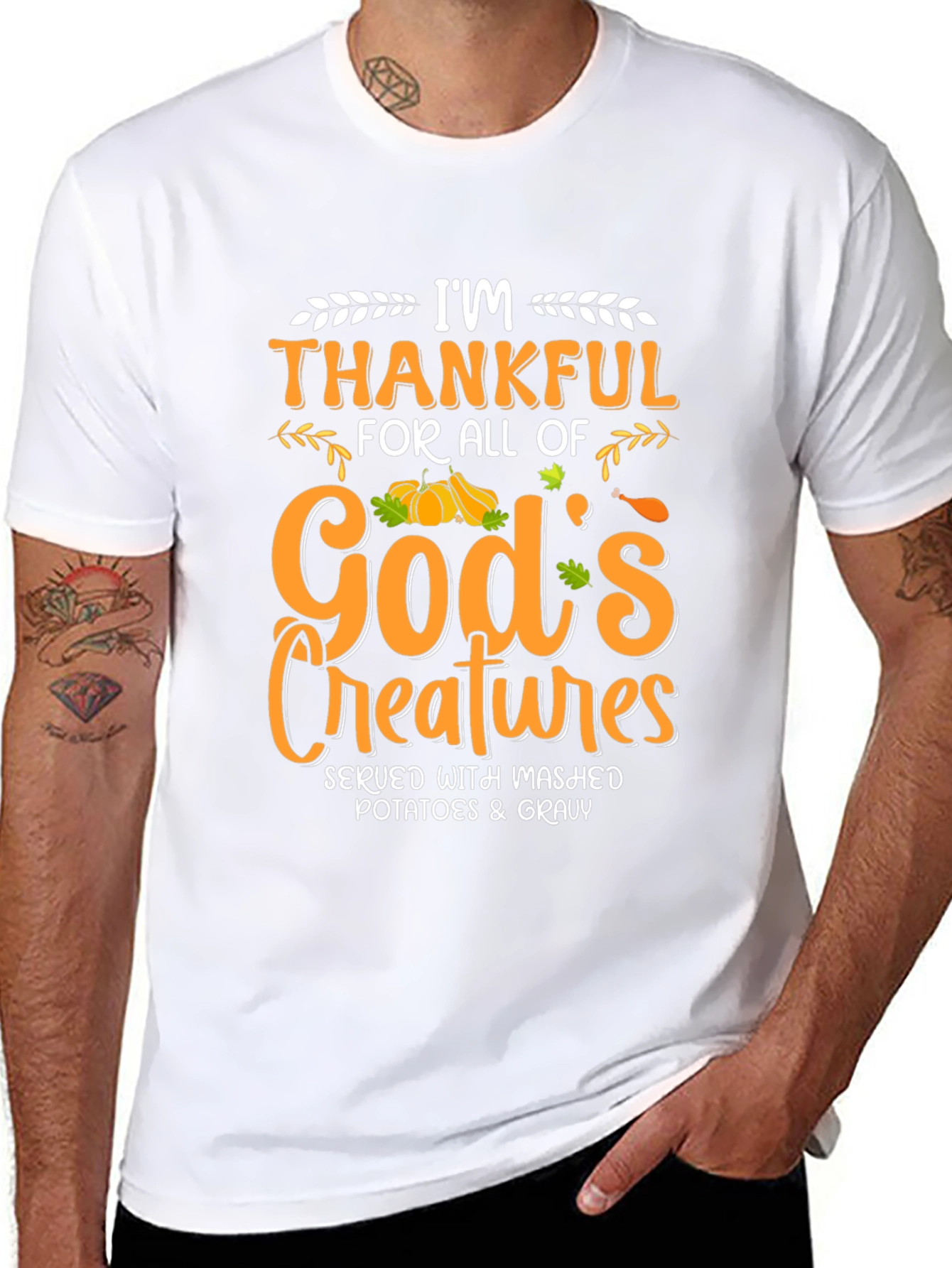 Im Thankful T-Shirt - Thanksgiving Feast Tee