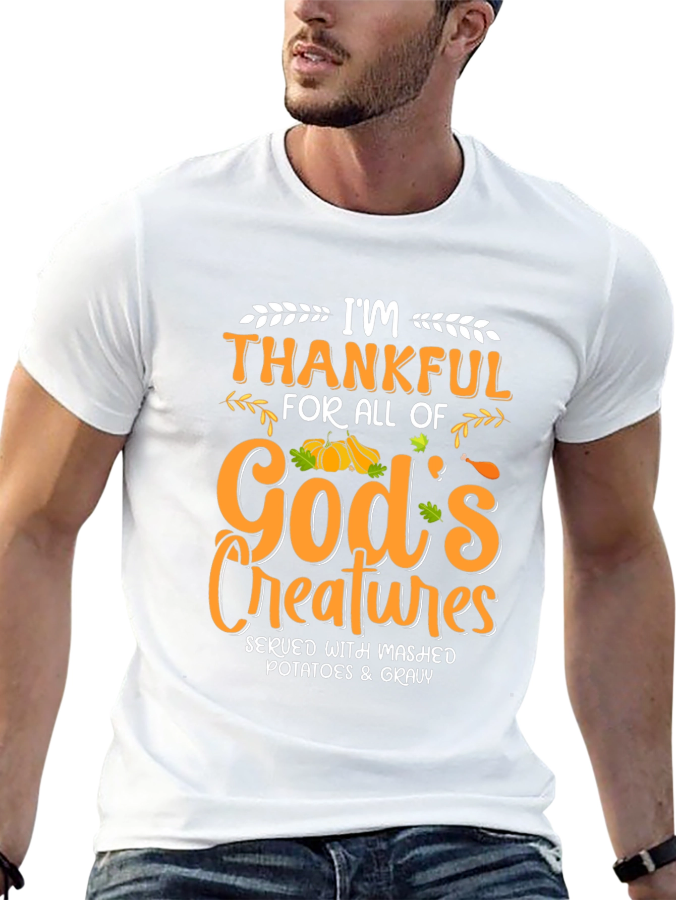 Im Thankful T-Shirt - Thanksgiving Feast Tee