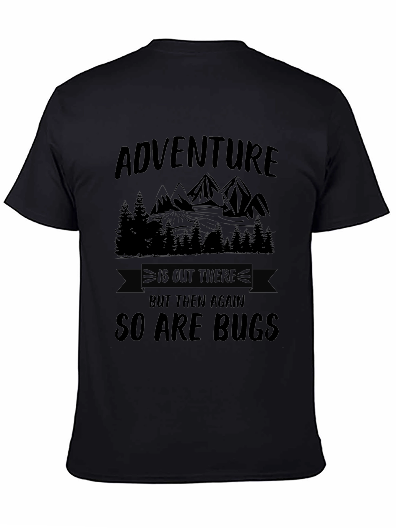 Adventure Awaits Funny Hiking Graphic Tee