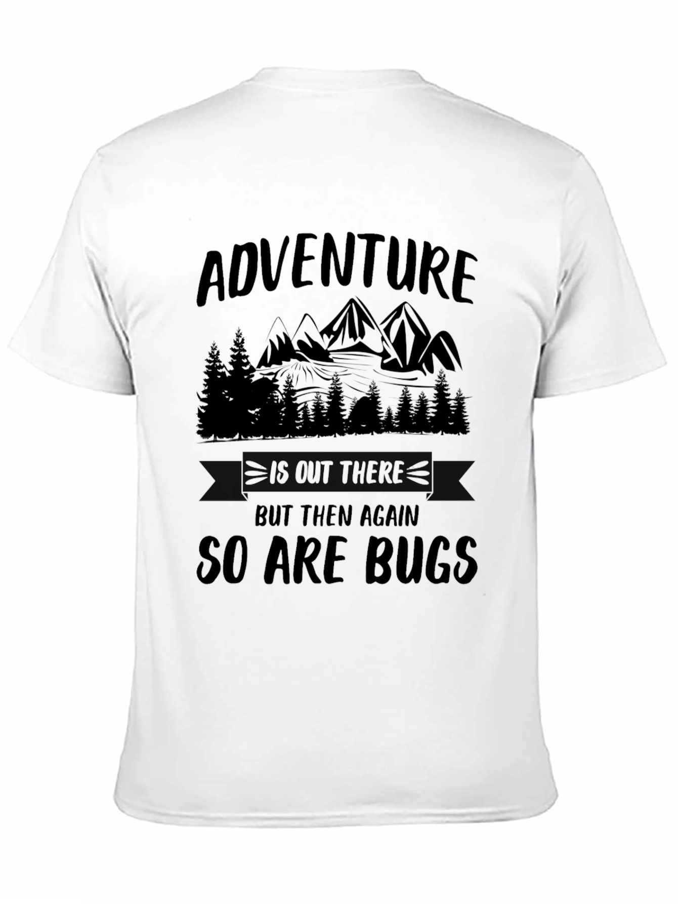 Adventure Awaits Funny Hiking Graphic Tee