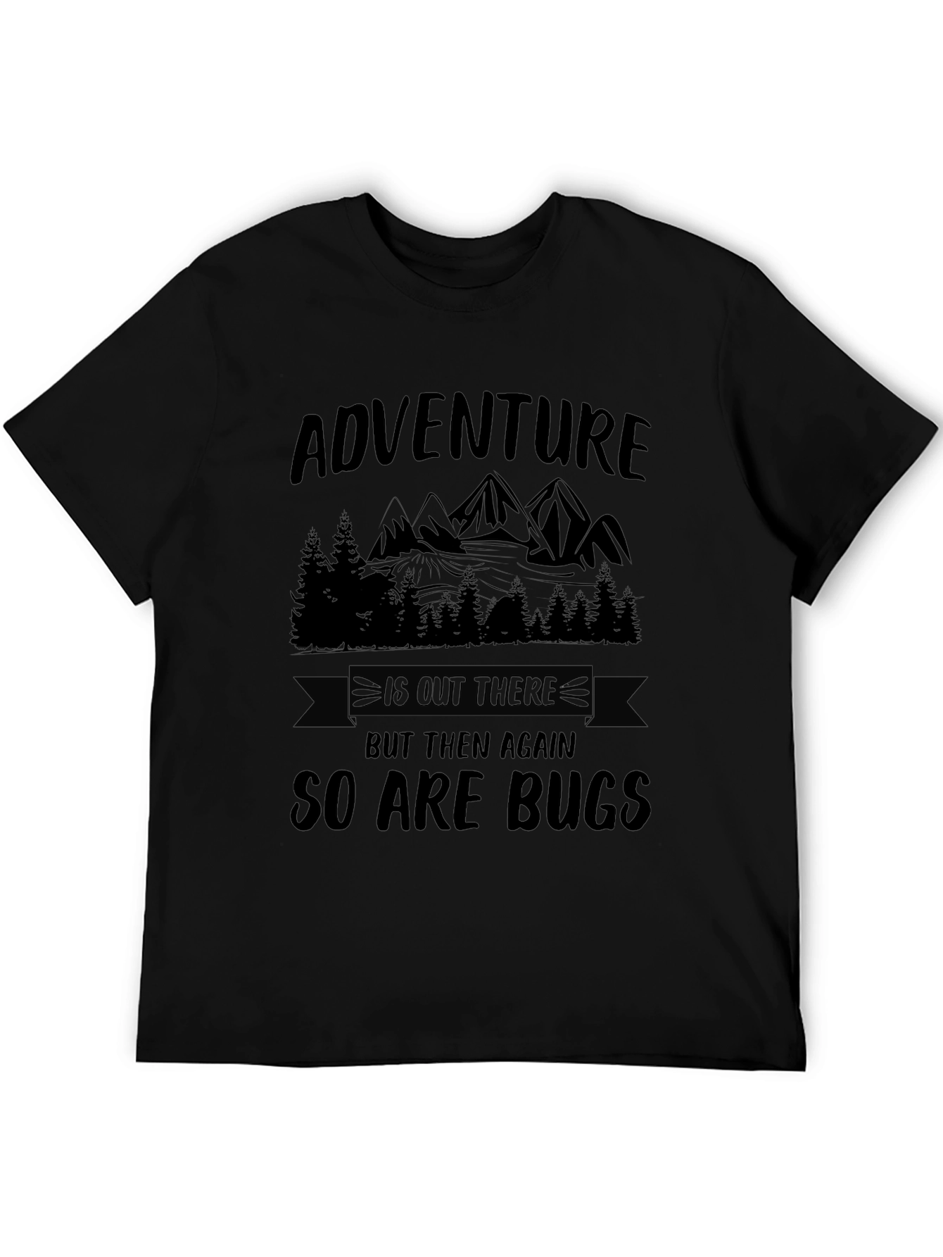 Adventure Awaits Funny Hiking Graphic Tee