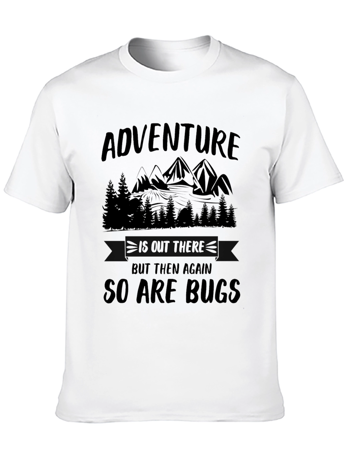 Adventure Awaits Funny Hiking Graphic Tee